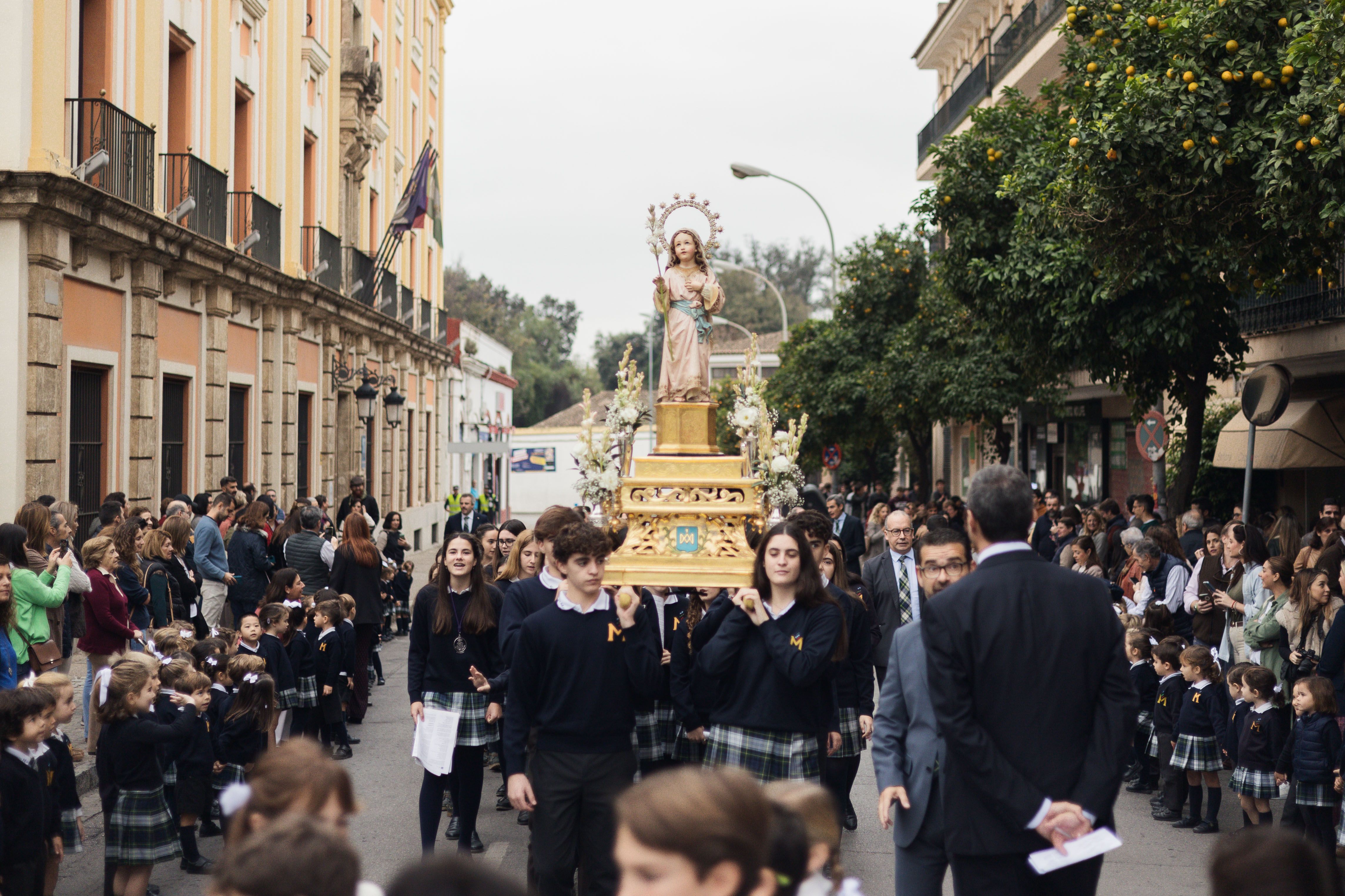 Reciente procesión de la Niña María.      CANDELA NÚÑEZ