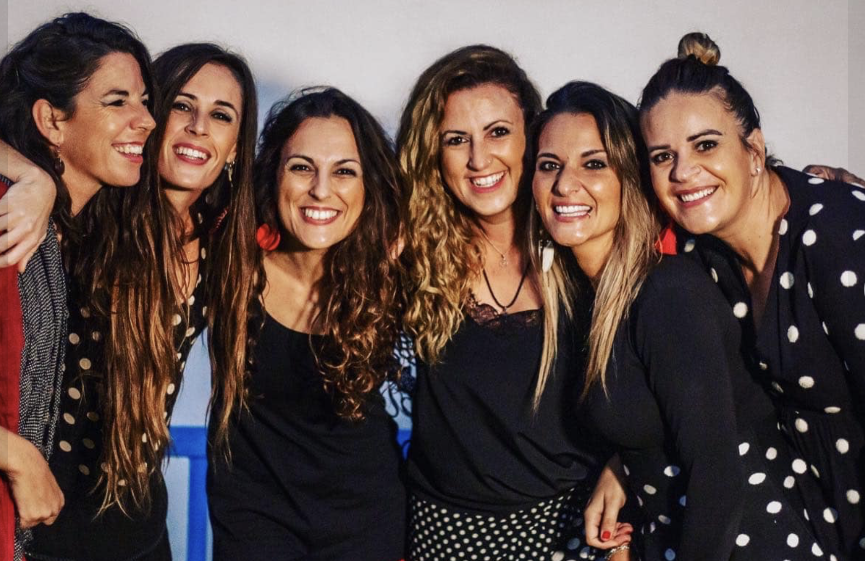 El grupo de chichoneras 'Las Mónicas'.