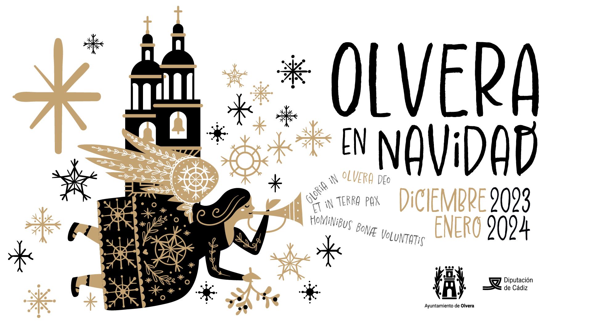 Cartel de Olvera en Navidad.