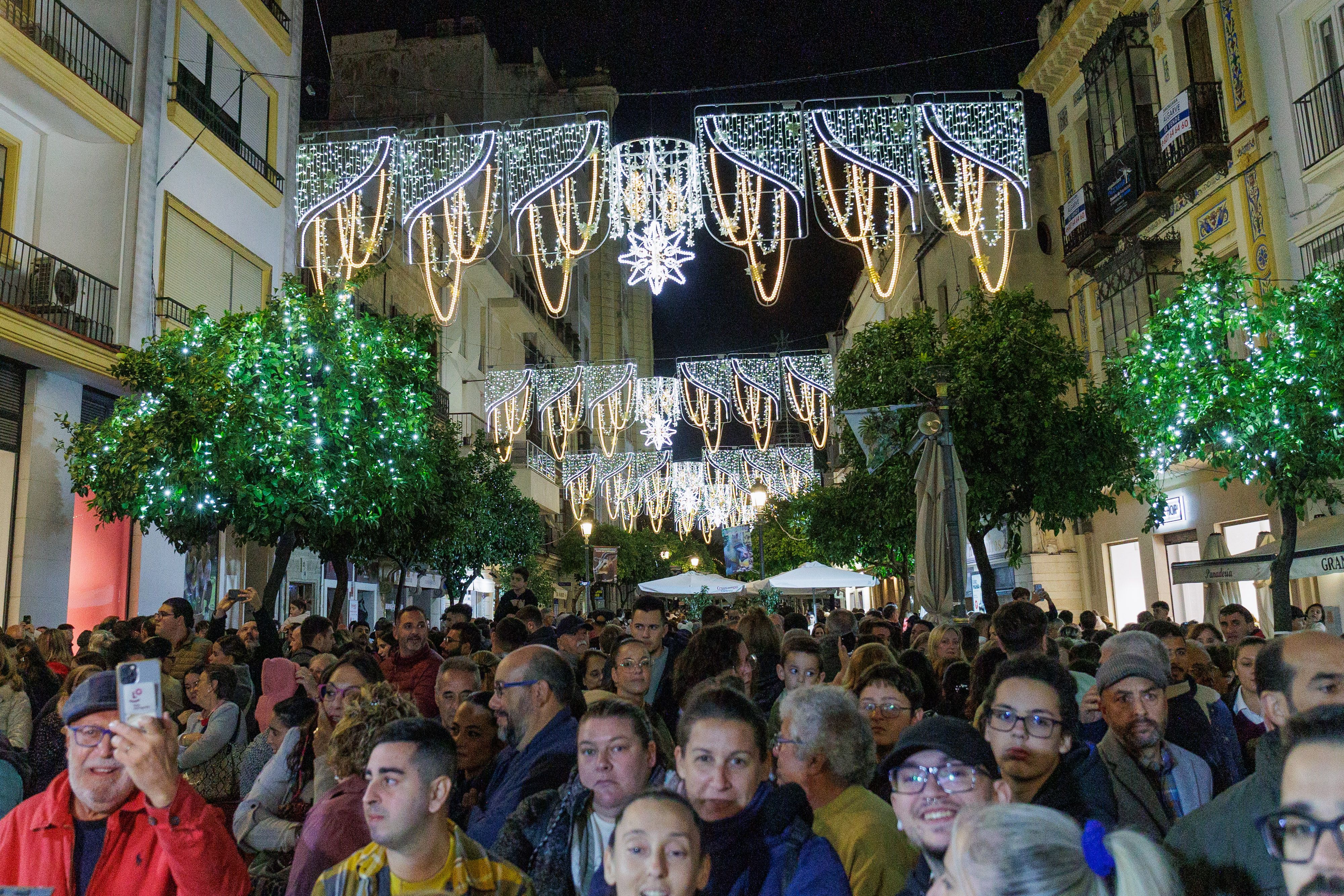 Encendido del alumbrado de Navidad en Jerez 