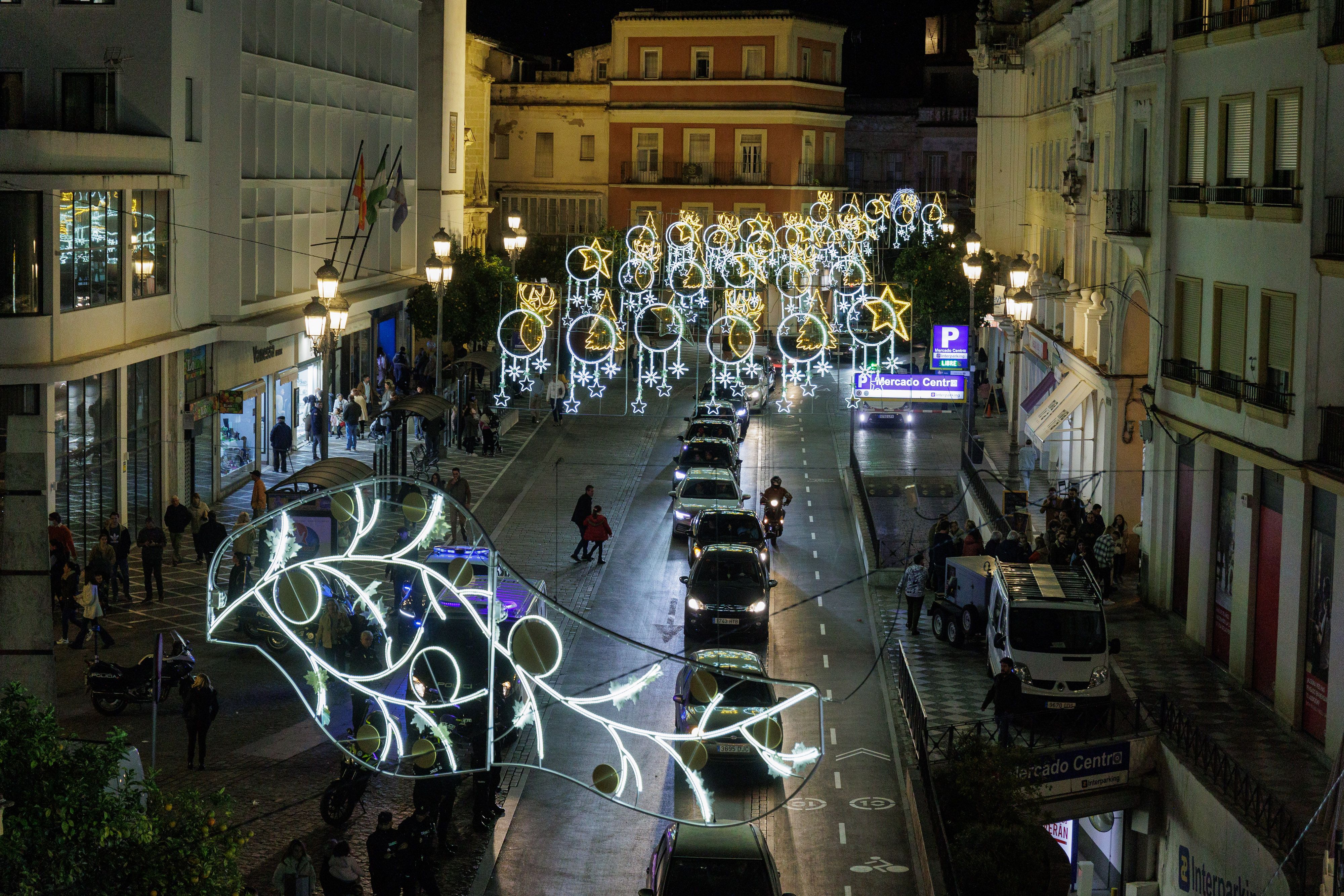 Encendido del alumbrado de Navidad en Jerez 