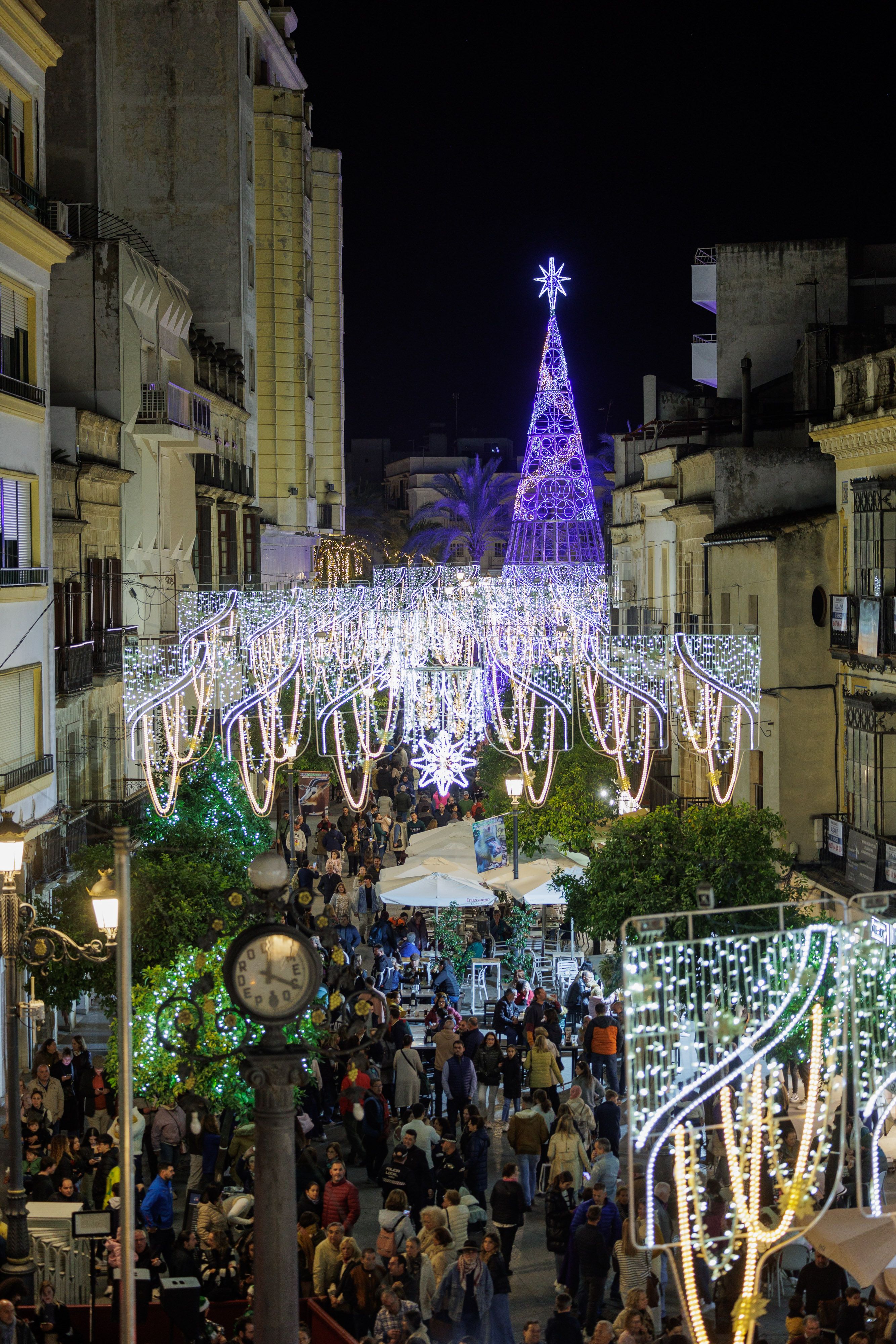Encendido del alumbrado de Navidad en Jerez 