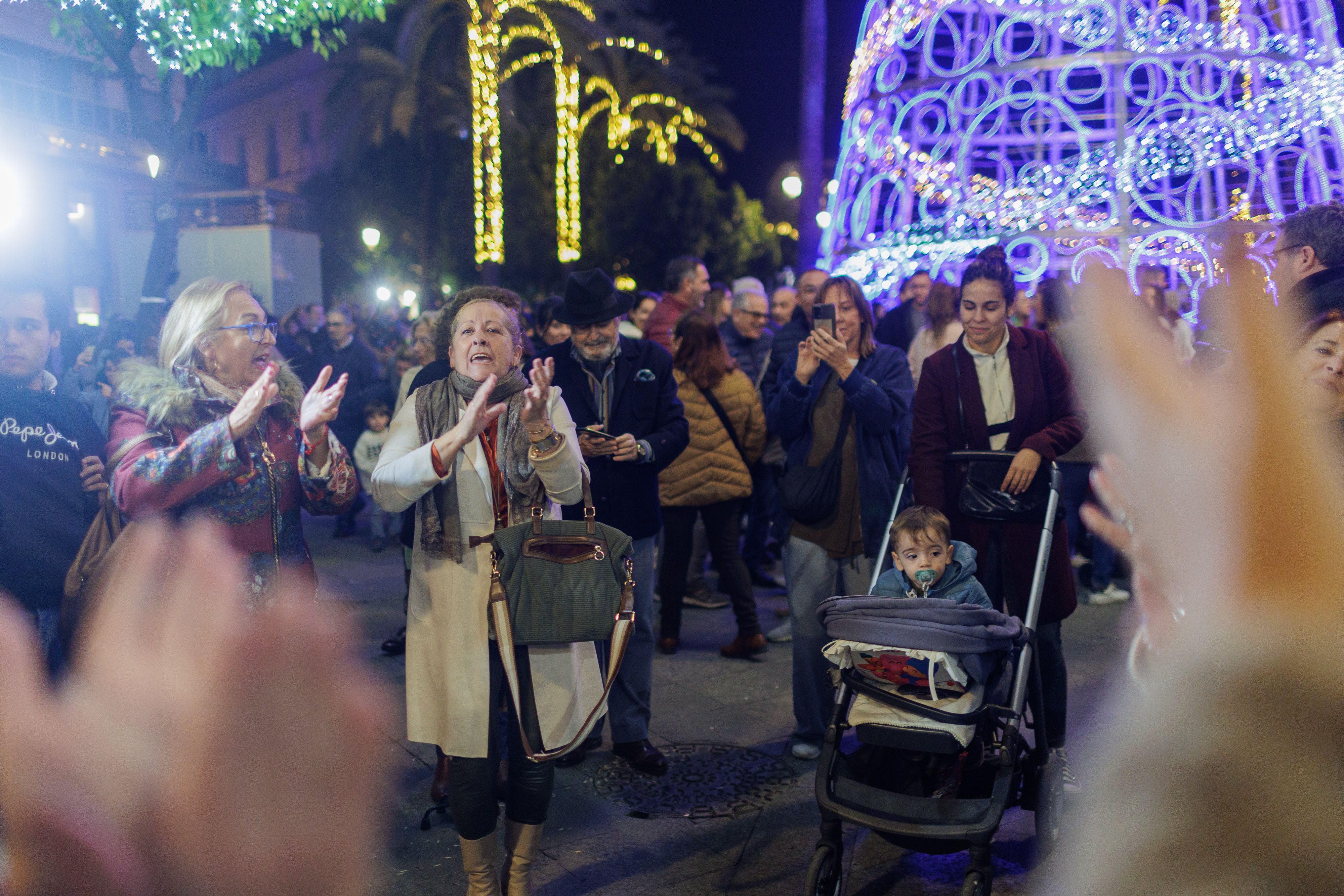 Encendido del alumbrado de Navidad en Jerez 