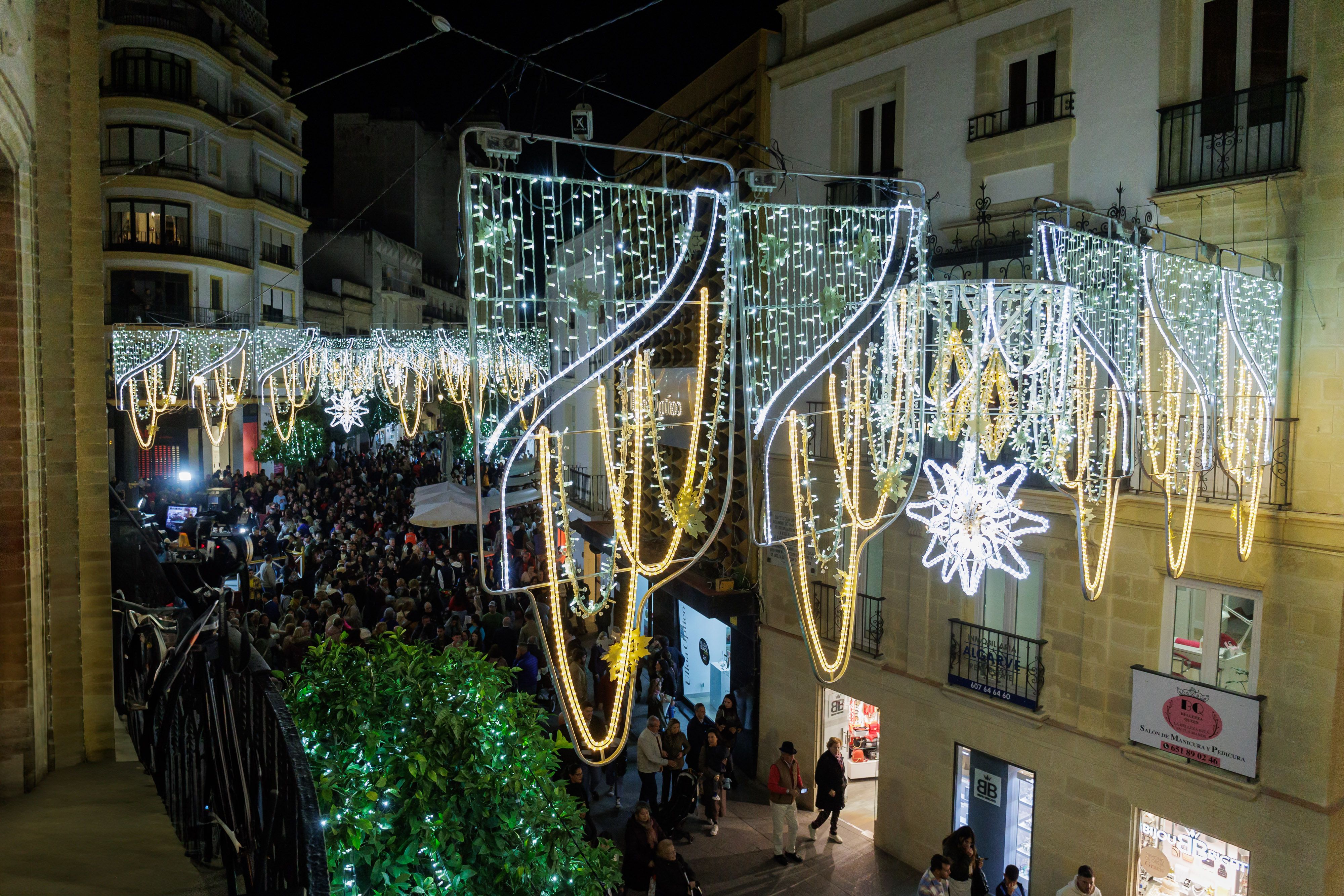 Encendido del alumbrado de Navidad en Jerez