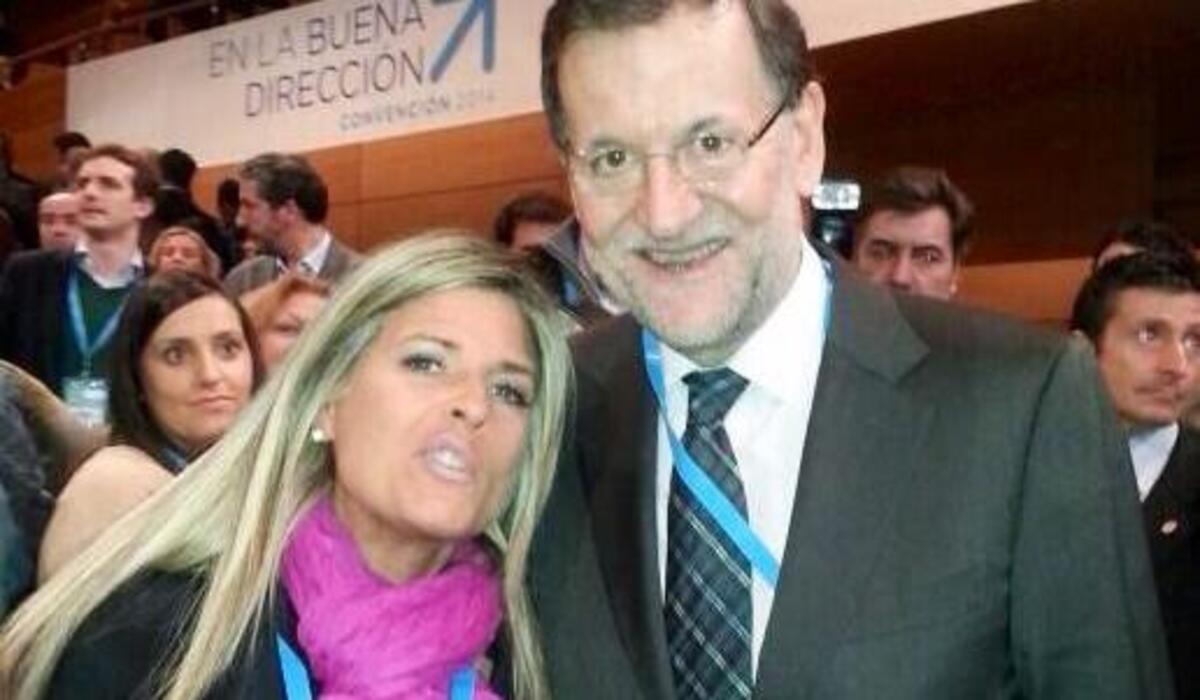 Mariano Rajoy y Ana Hermoso, exalcaldesa de Bormujos, años atrás.