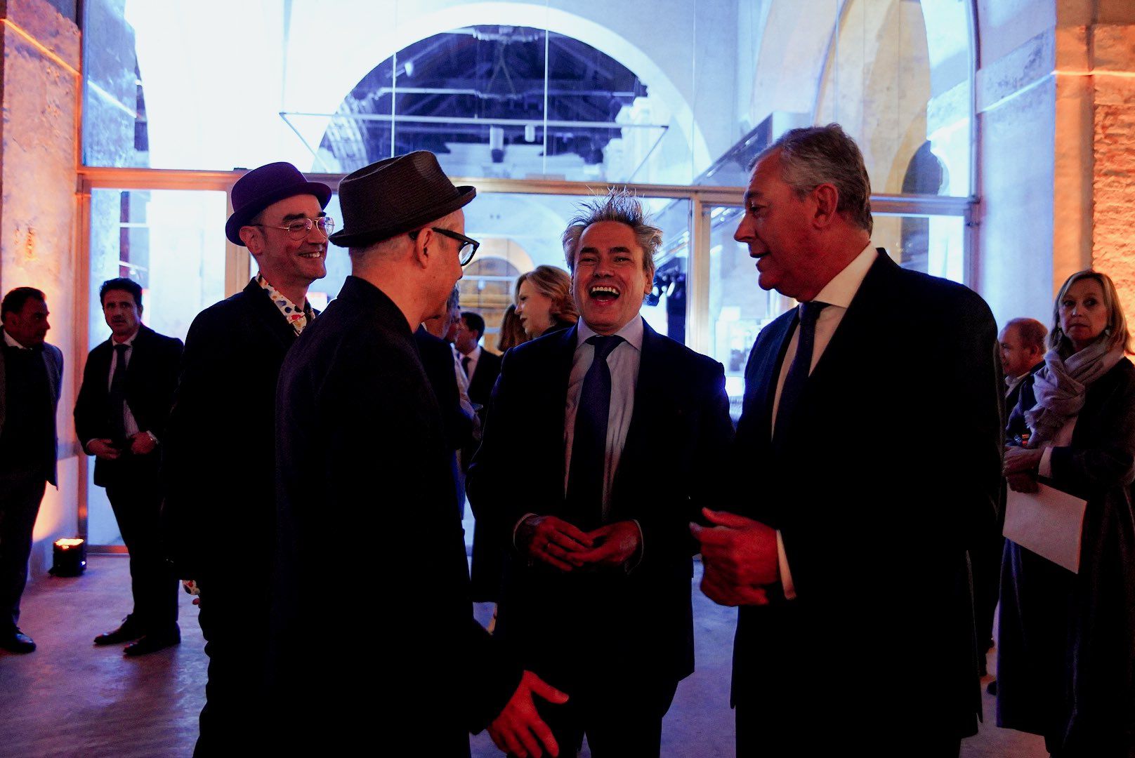 Manuel Cristóbal y José Luis Sanz, en el arranque del Festival de Cine de Sevilla.