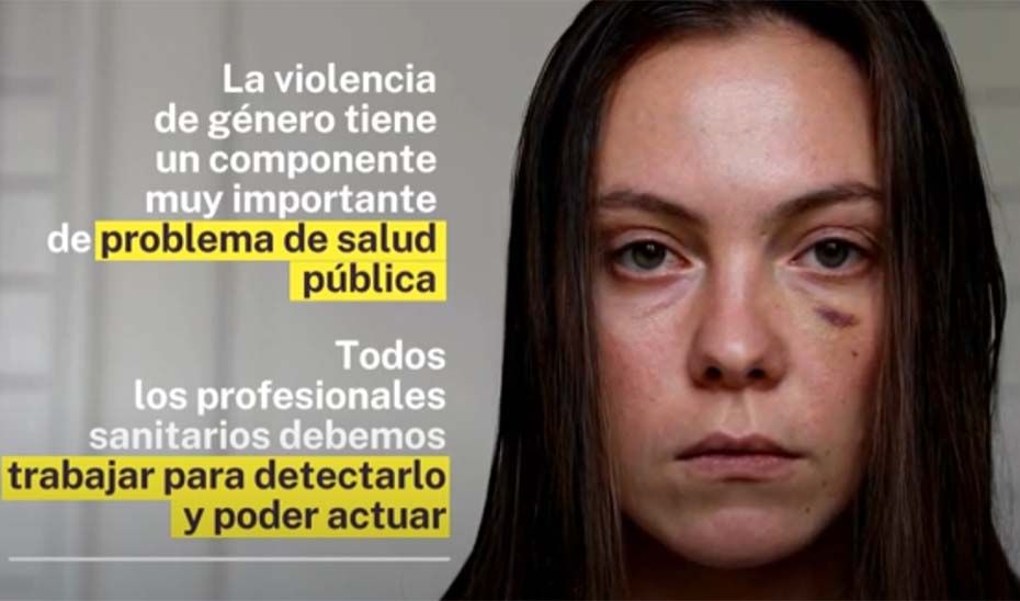 El cartel del programa contra la violencia de género del SAS, dependiente de la Consejería de Salud.
