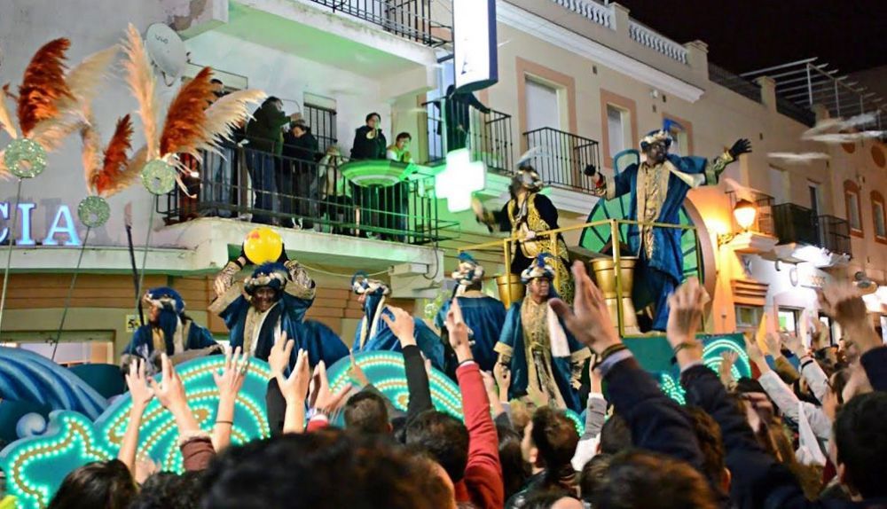 Una pasada edición de la Cabalgata de Reyes en Sanlúcar.