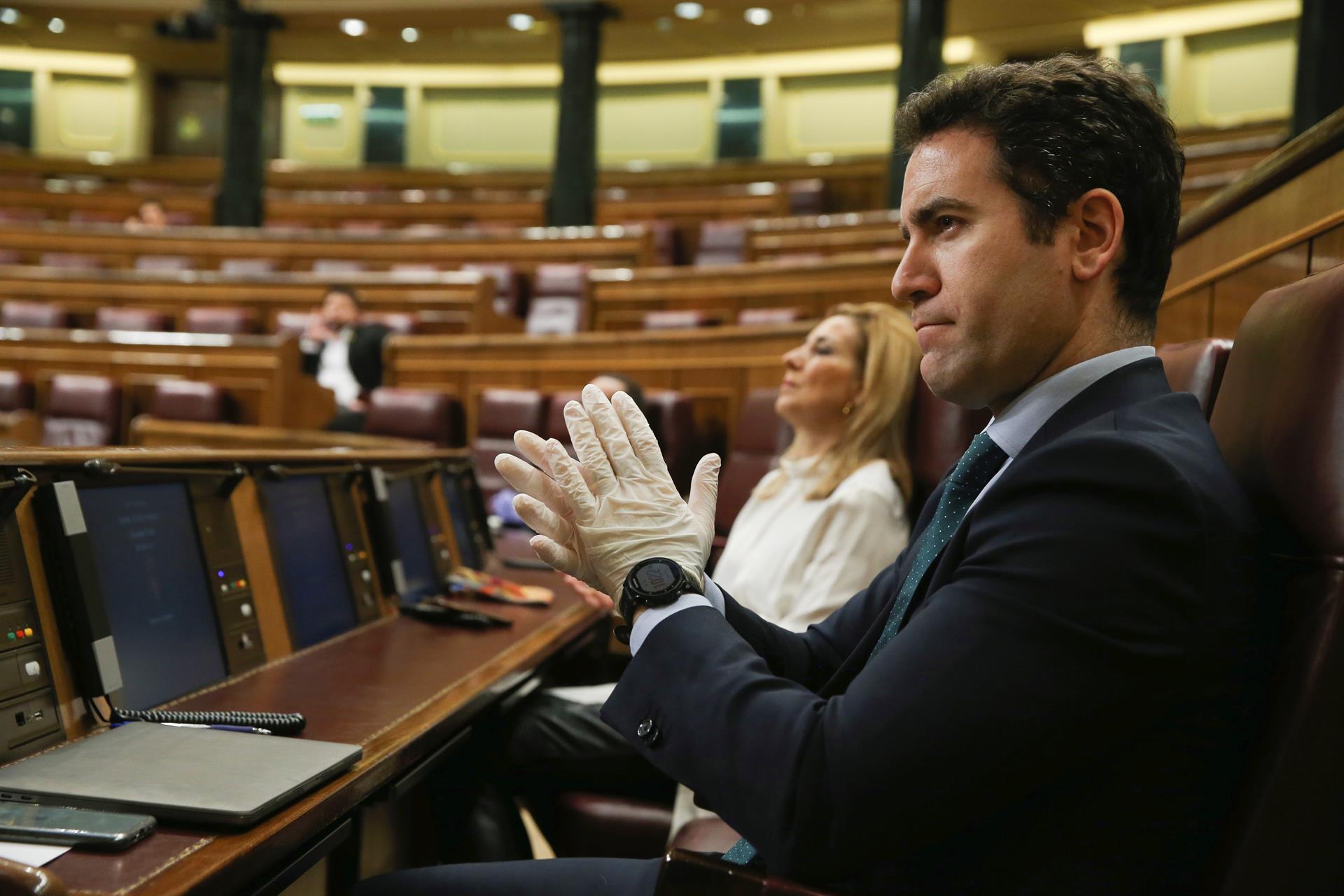 Teodoro García Egea,  secretario general del PP, en el Congreso, recientemente. FOTO: POOL