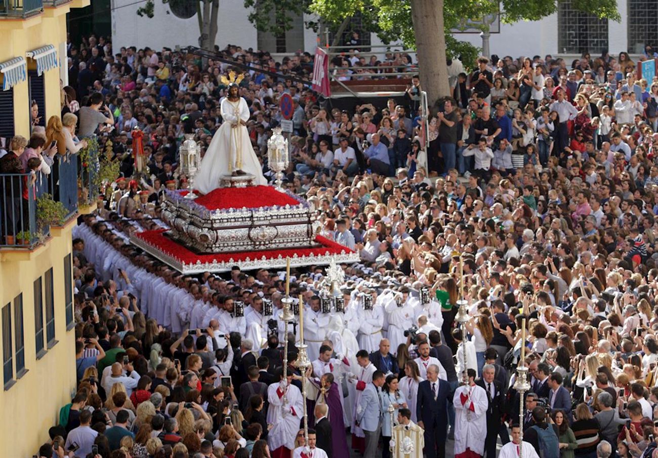 Procesión de Semana Santa en Málaga, en una imagen de la web de Facua del archivo de Europa Press.