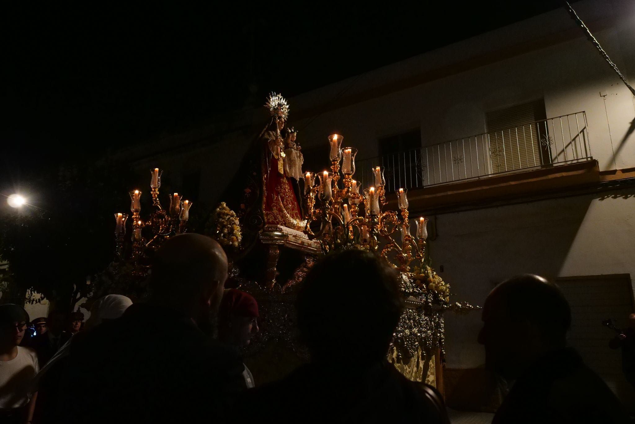 La procesión de Virgen de Guía en Chiclana.