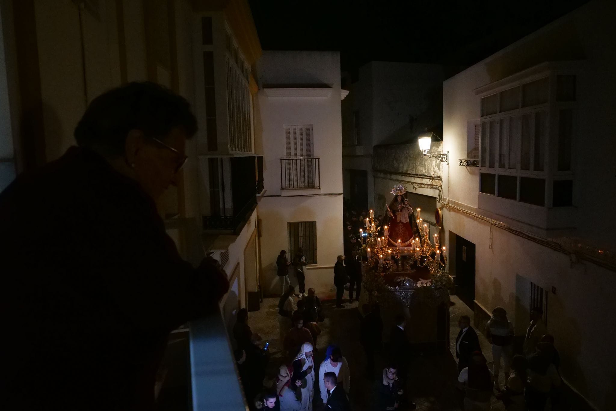 La procesión de Virgen de Guía en Chiclana.