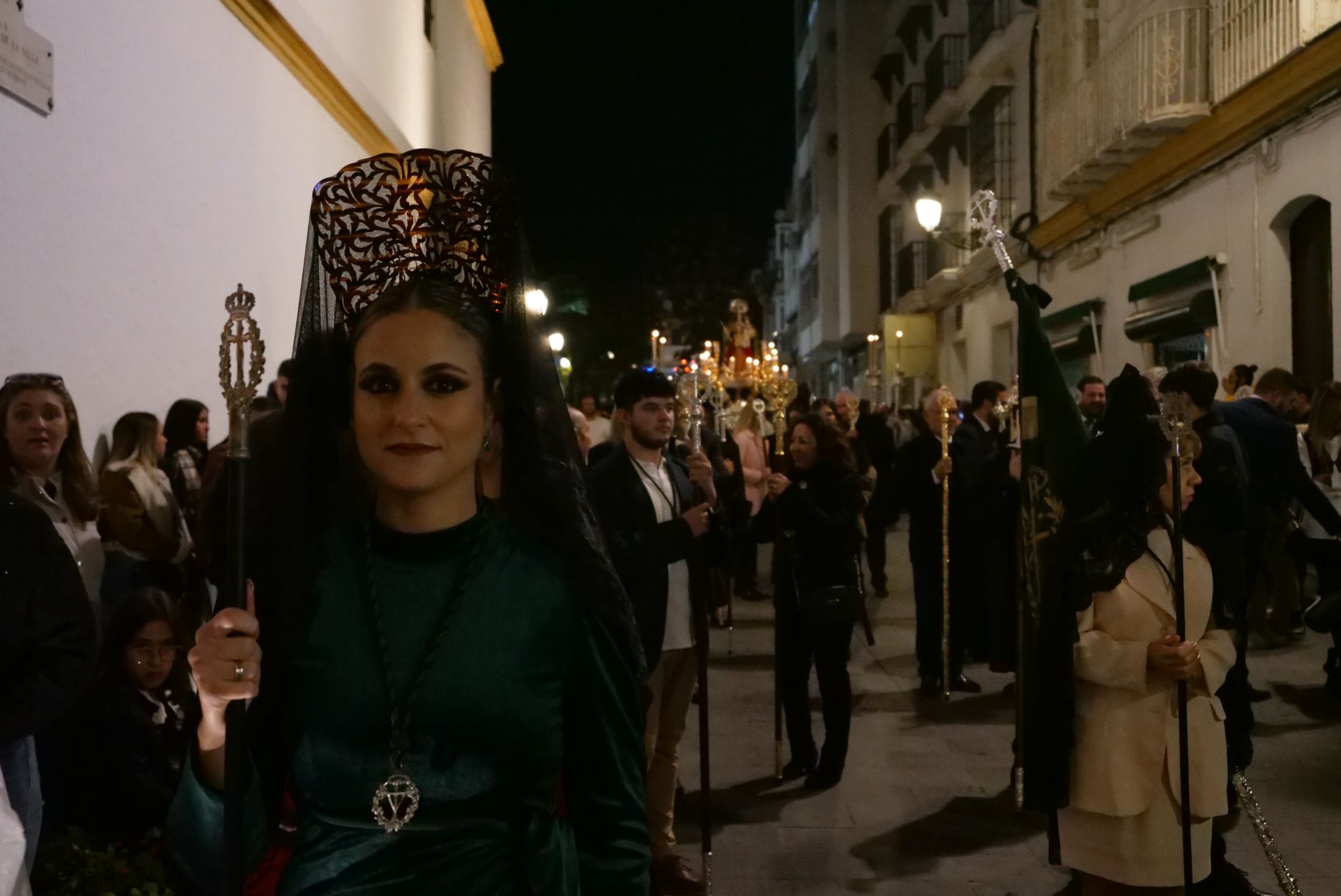 La procesión de Virgen de Guía en Chiclana.