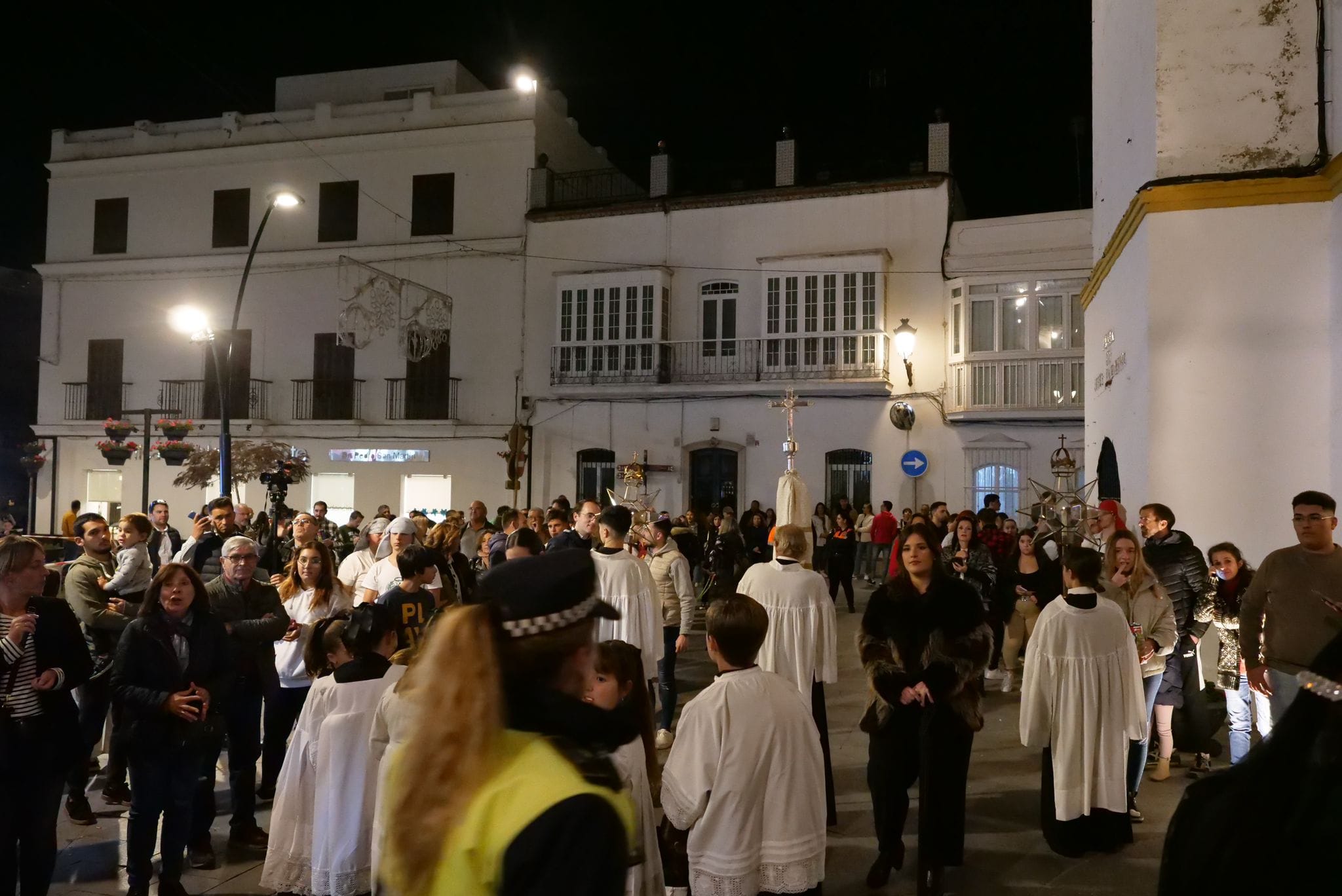La procesión de Virgen de Guía en Chiclana.