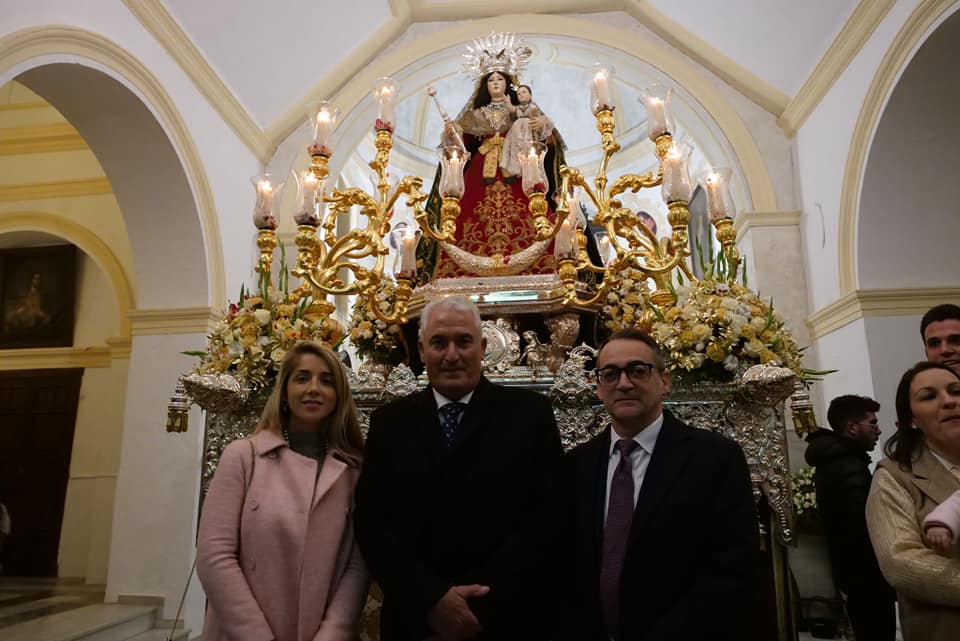La procesión de Virgen de Guía en Chiclana.