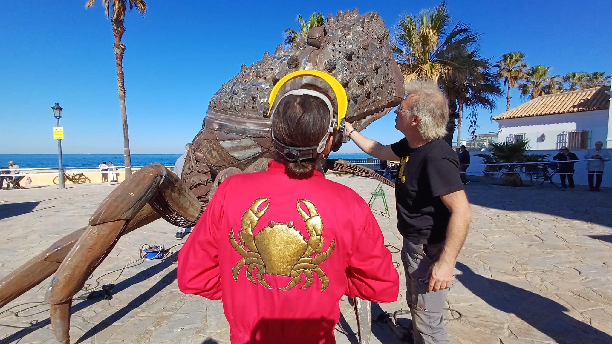 El cangrejo gigante que ha llegado a Chipiona