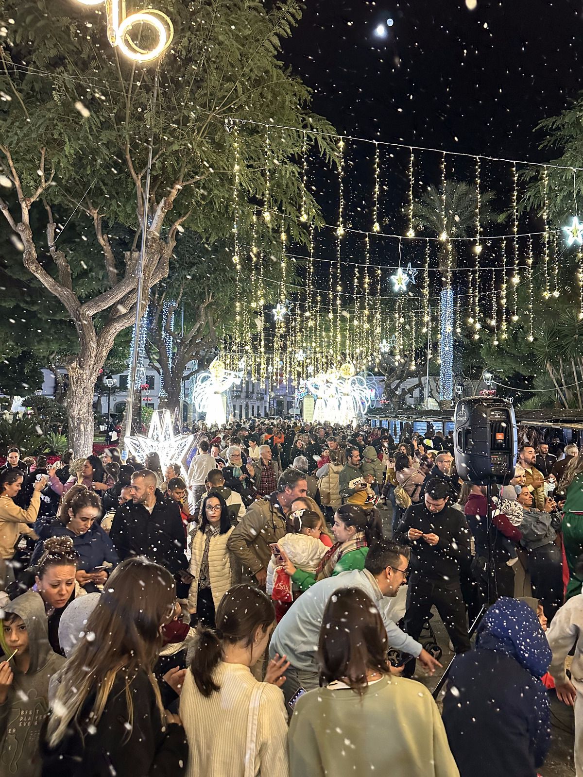 El inicio de la Navidad en San Roque en la noche del alumbrado.