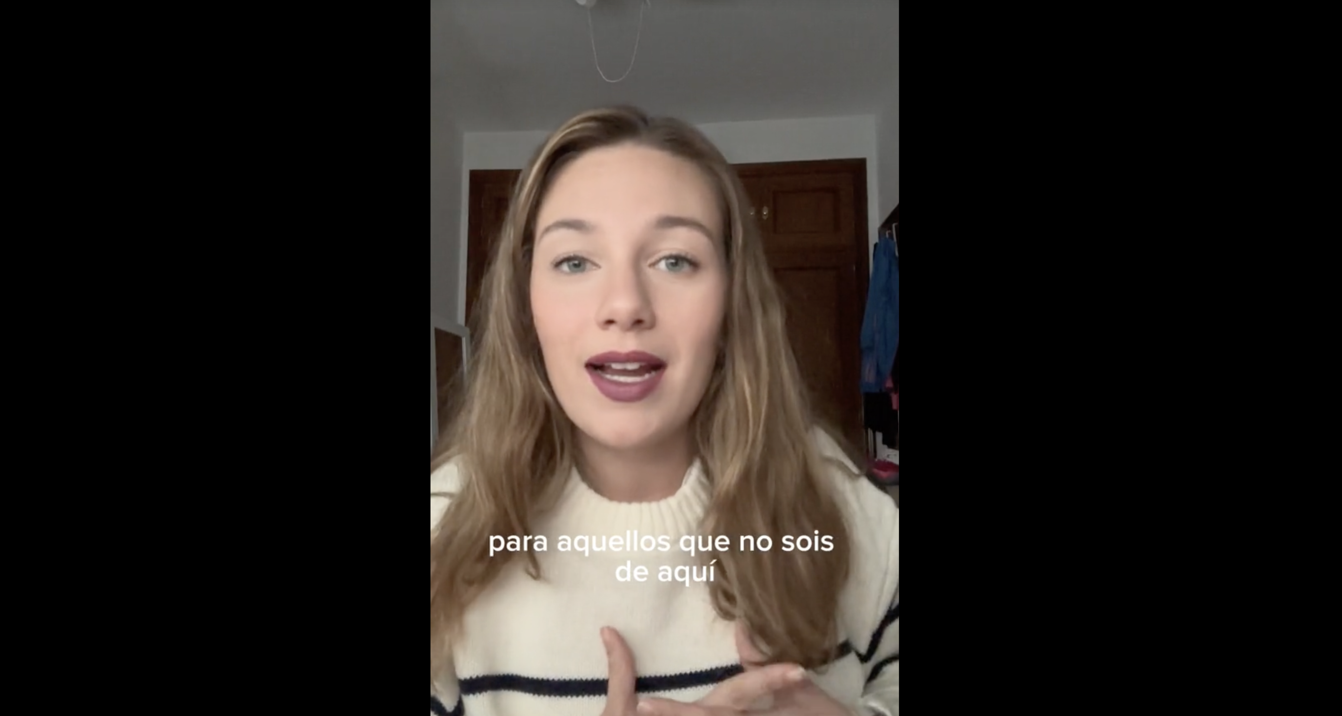 Una usuaria en TikTok que da consejos sobre las Zambombas.