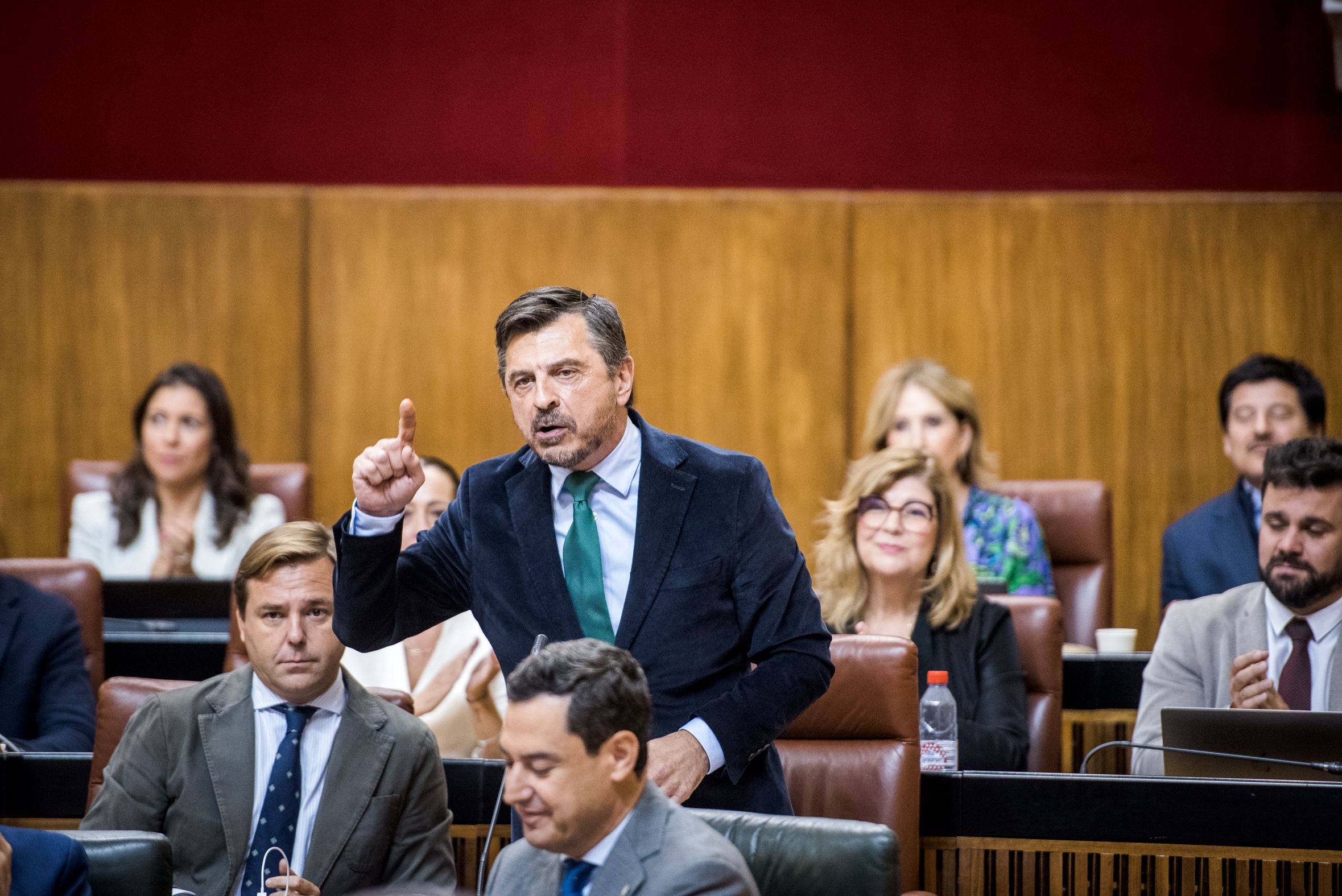 Antonio Martín, vicesecretario del PP, en el Parlamento de Andalucía. 