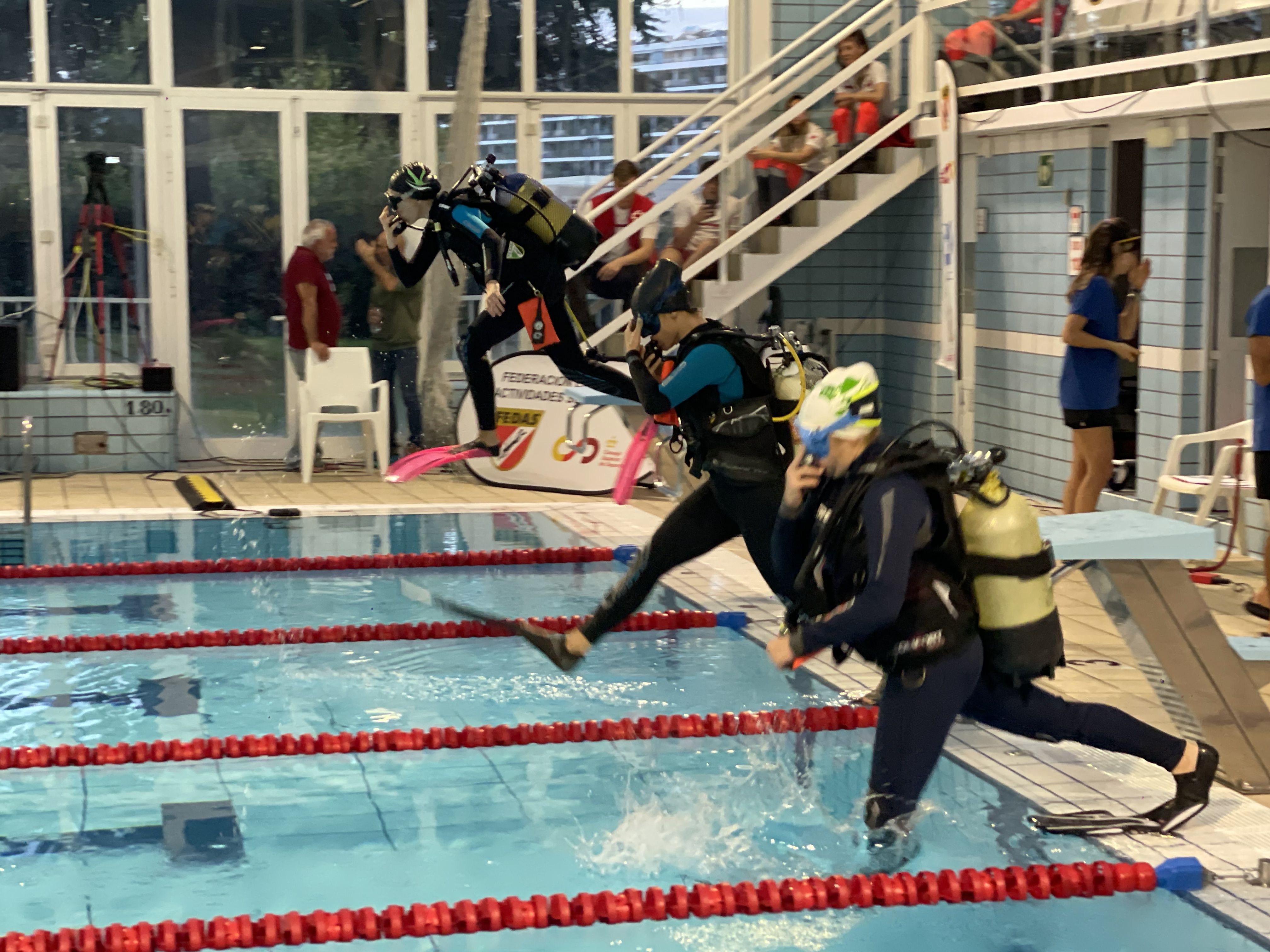 Un momento del campeonato en Pamplona.