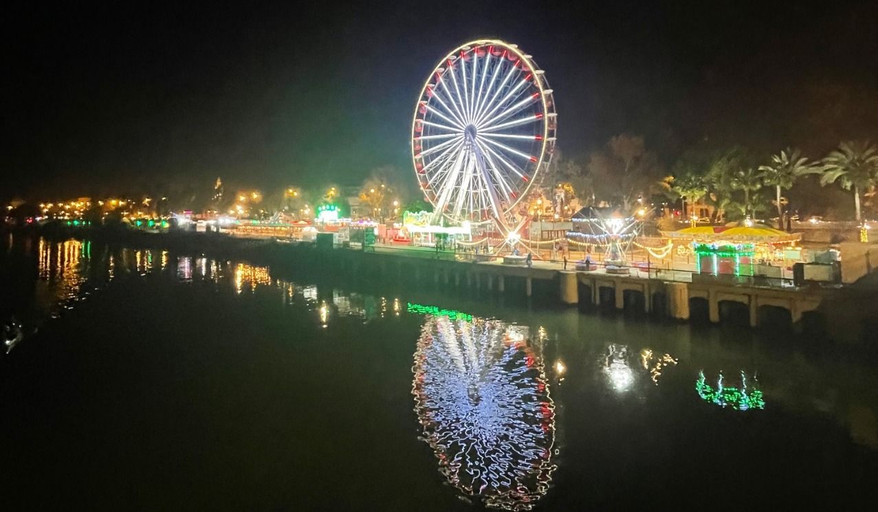 El parque temático en Sevilla alrededor de la pista de hielo, 'Sevilla on Ice', en una edición pasada.