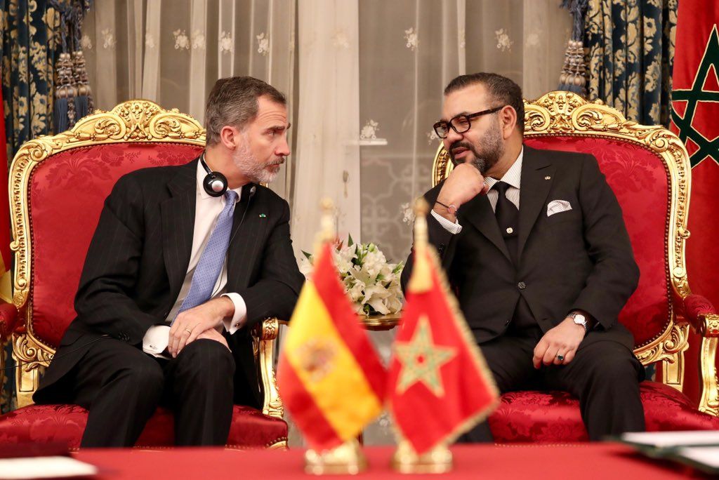 El Rey Felipe VI con Mohamed VI, en una imagen de Casa Real.