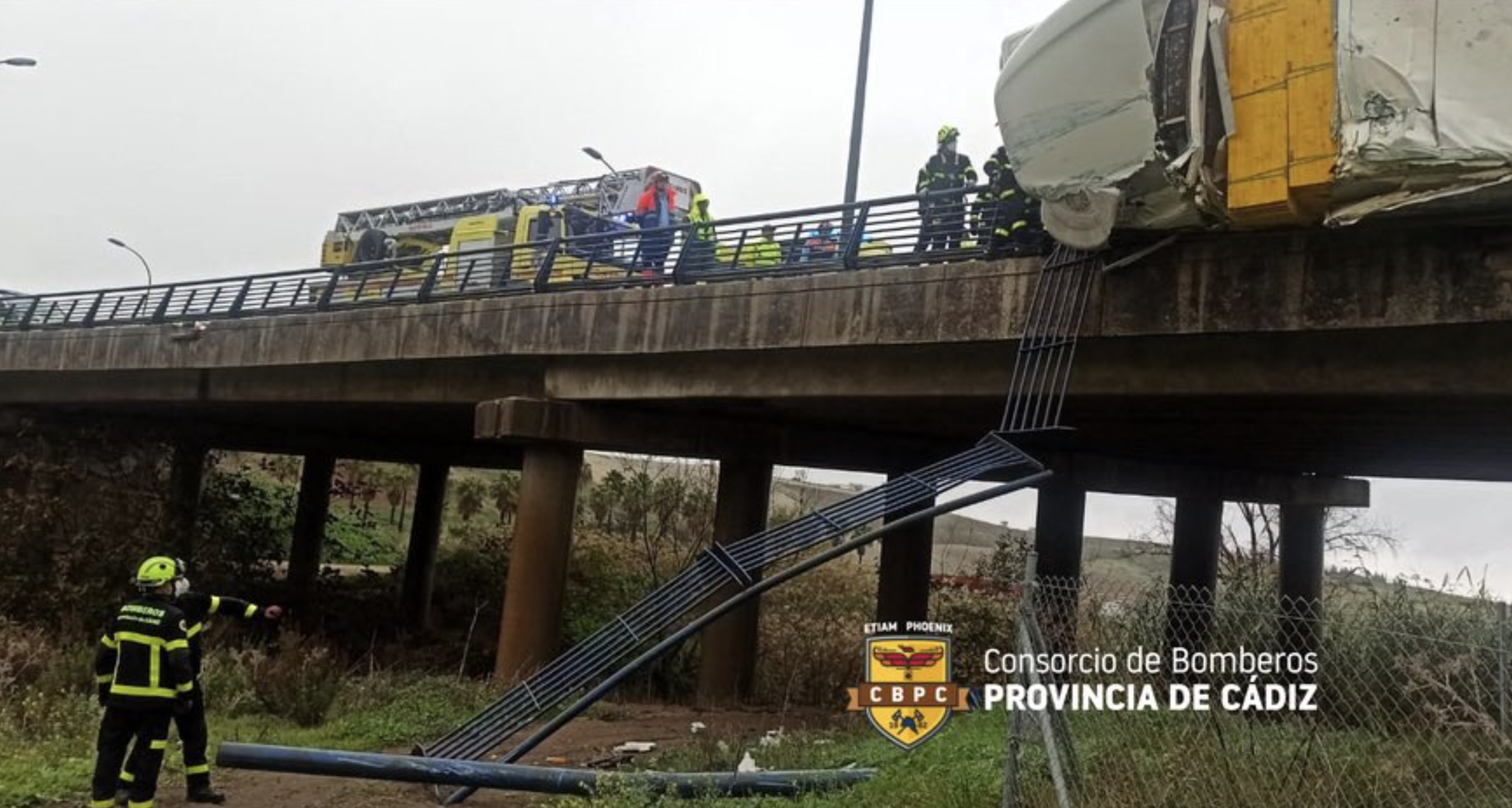 Accidente en la carretera A-381, en Jerez.