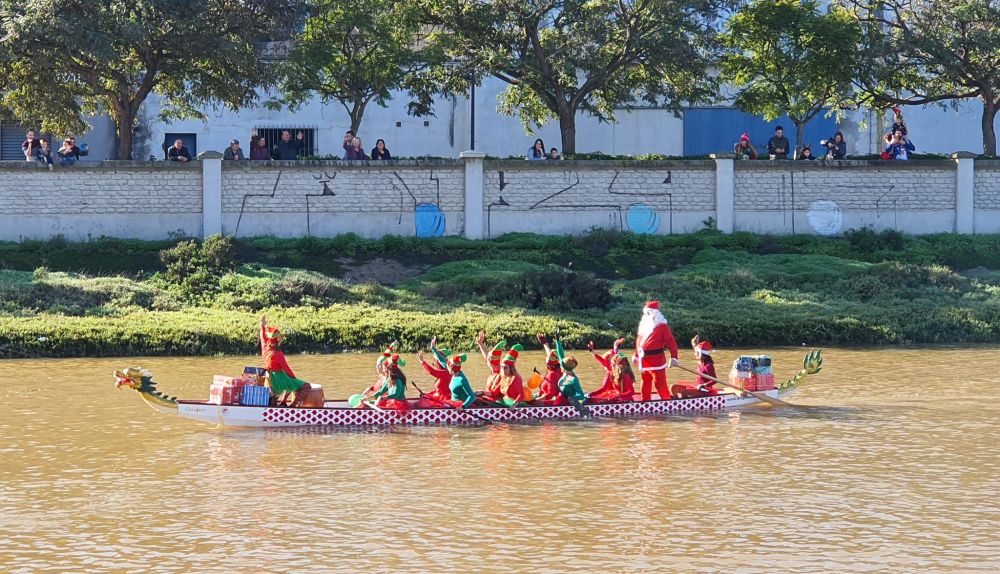 Papá y Mamá Noel llegarán a Chiclana por el río.