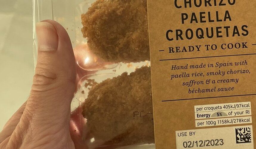 Una imagen de la abominable receta que se vende en Reino Unido.