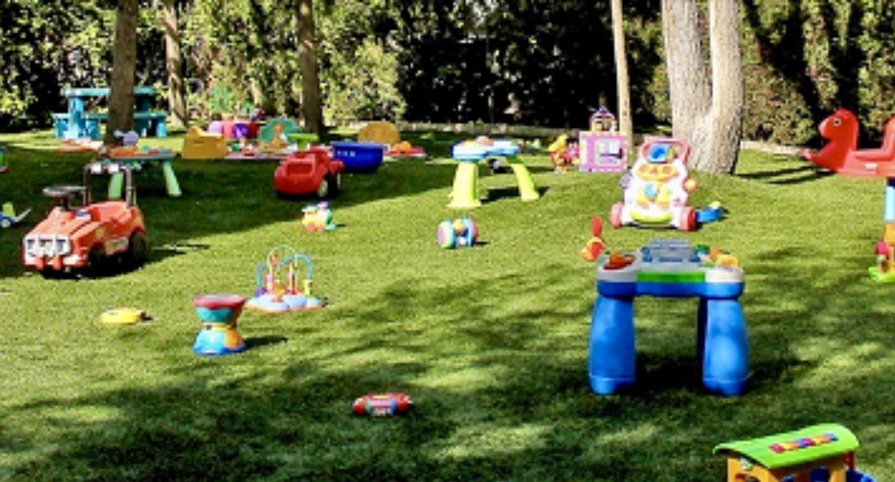 Una imagen del patio de la guardería donde supuestamente se han dado varios casos de maltrato infantil.