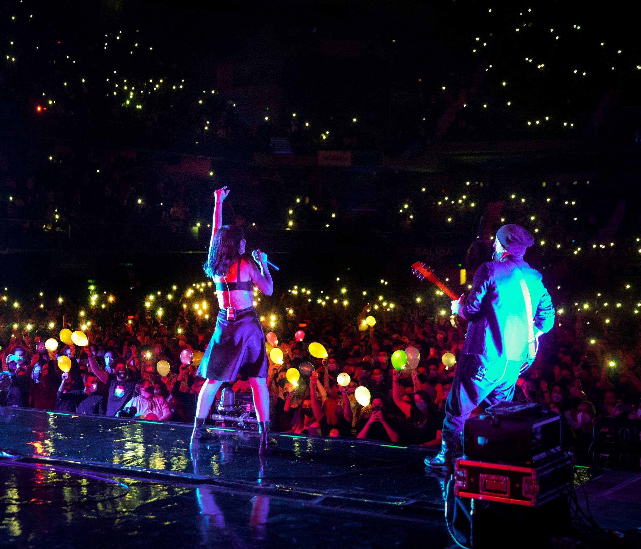 Directo reciente de Amaral, en una imagen de las redes sociales del grupo.