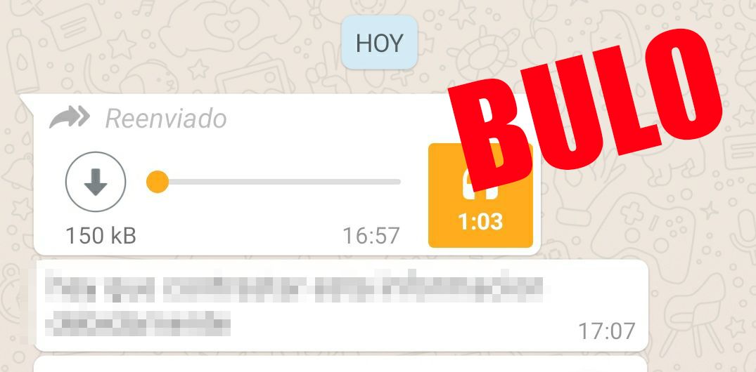 El audio con el falso bulo de 'la madre de Javier'.