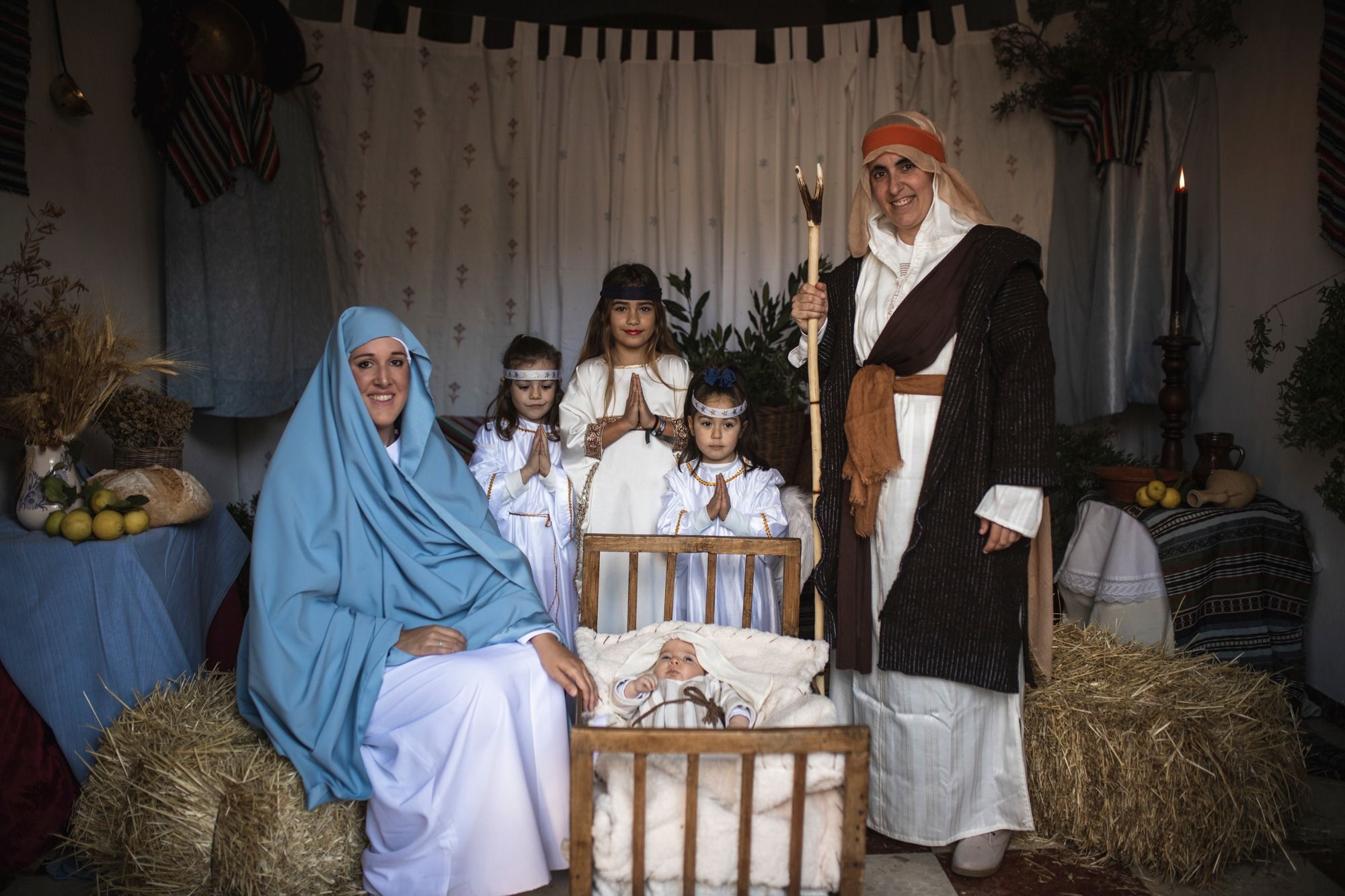Un momento del belén viviente de Grazalema.