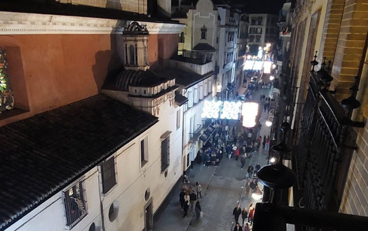 Cuesta del Rosario en el centro de Sevilla.