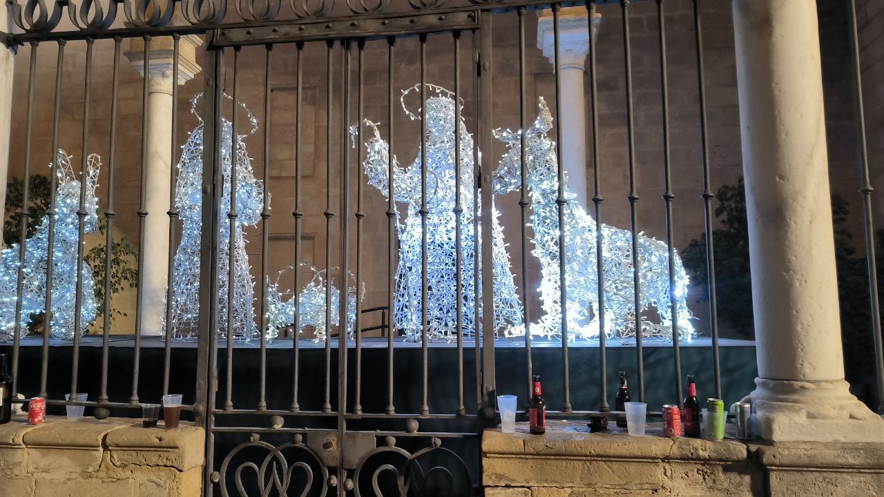 Belén de la plaza de la Asunción en Jerez.