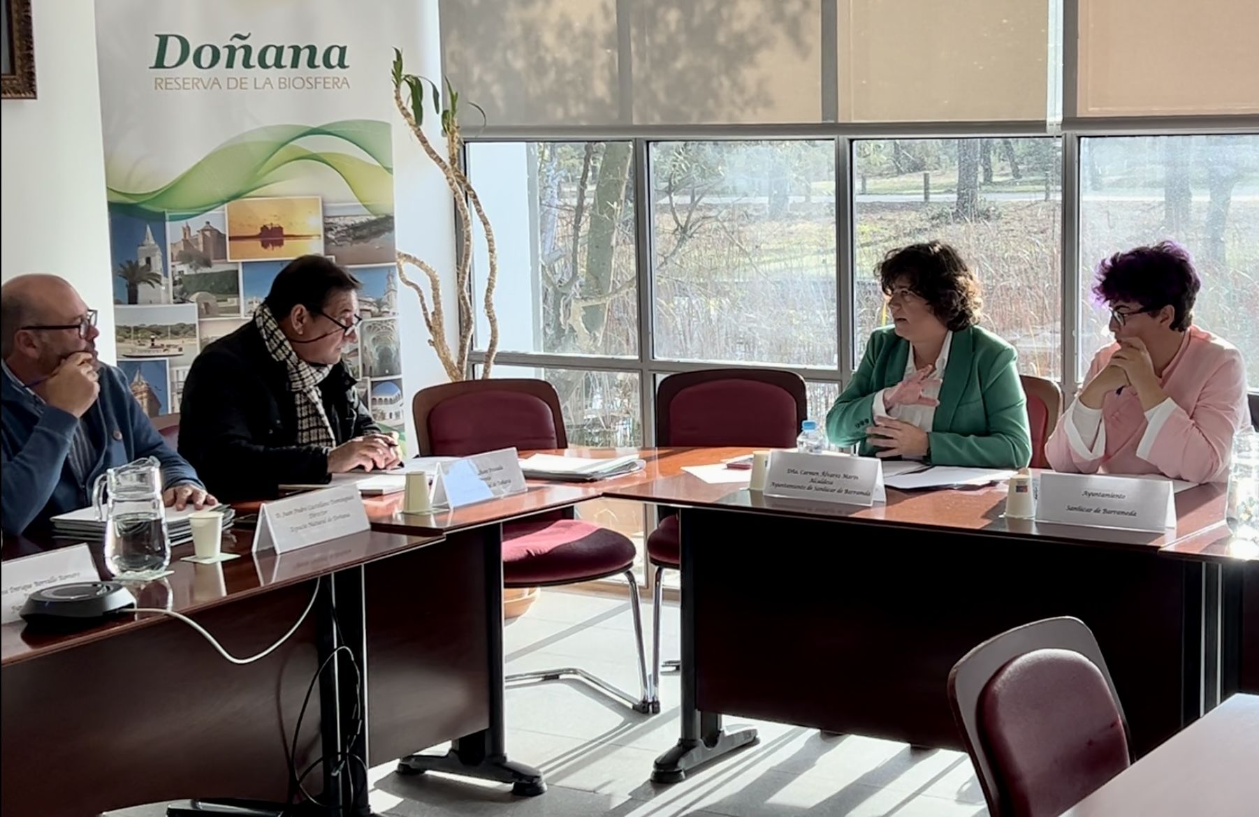 Sanlúcar anuncia que el Pinar de la Dinamita será parque periurbano y se recupera el Pinar del Faro. Carmen Álvarez en la reunión de Doñana 21.