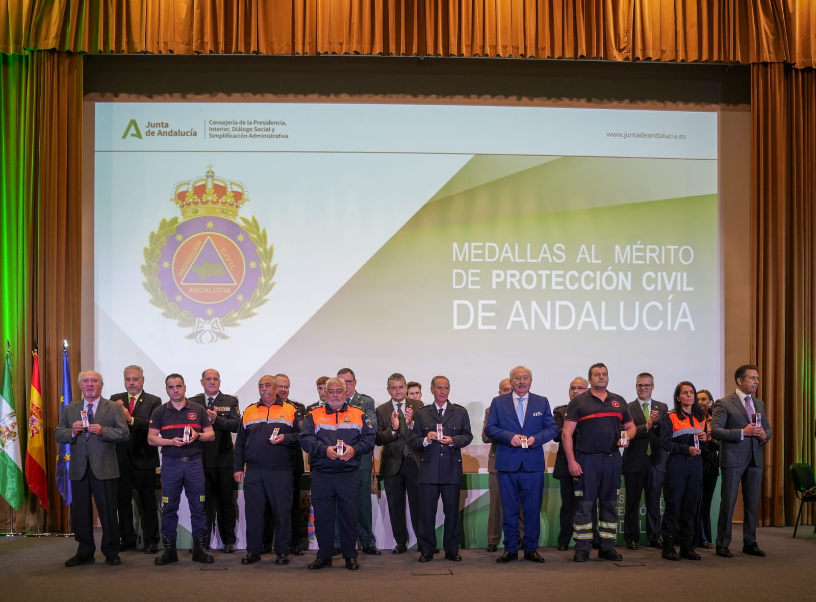 Entrega de la Medalla al Mérito de Protección Civil de Andalucía. 