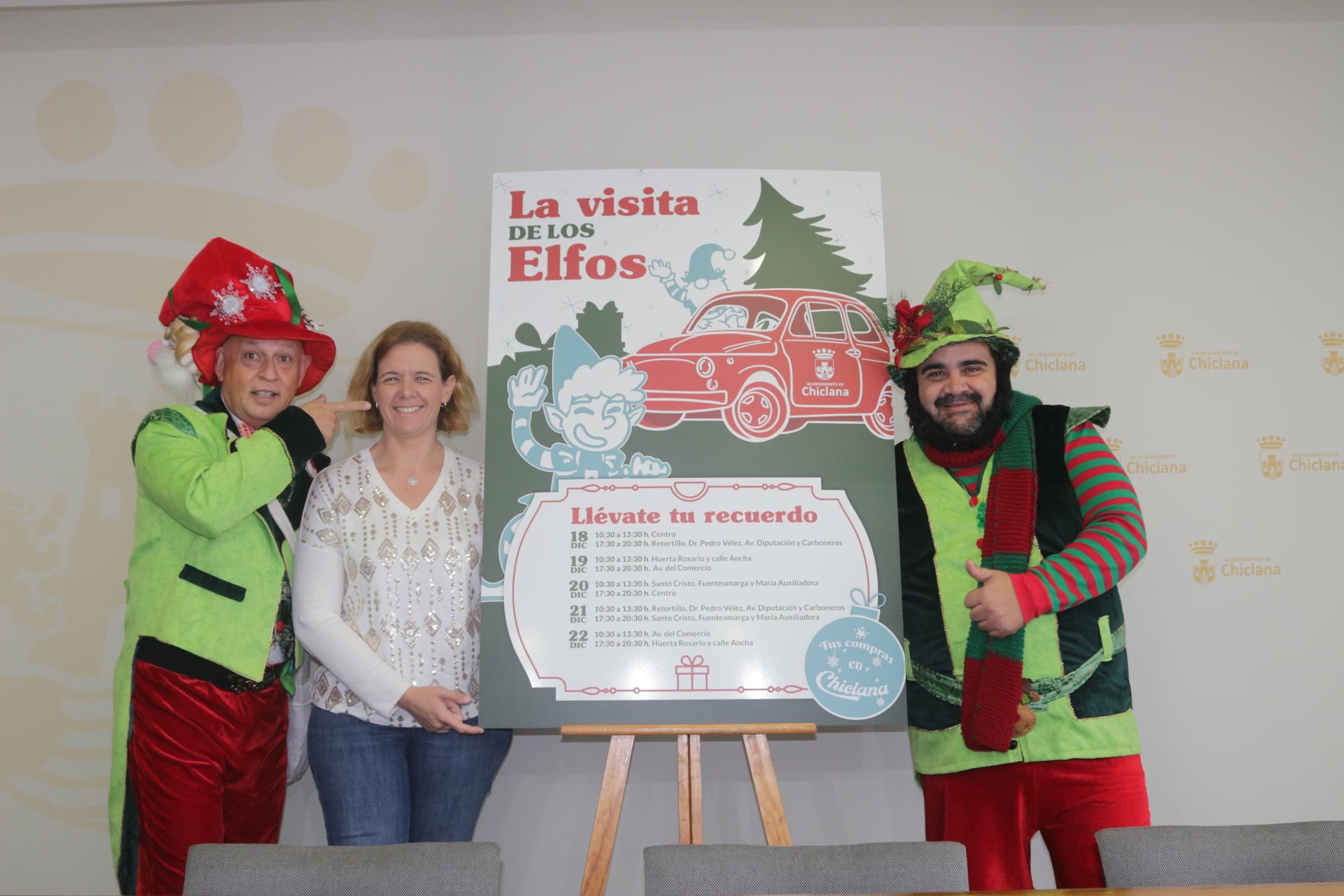 Los elfos visitarán las zonas comerciales de Chiclana durante la Navidad. 