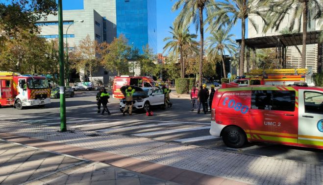 Una imagen del accidente.   P.F.Q.