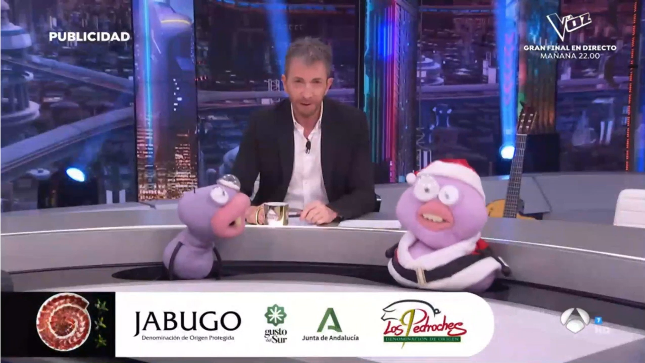 Gusto del Sur en El Hormiguero con su presentador Pablo Motos.