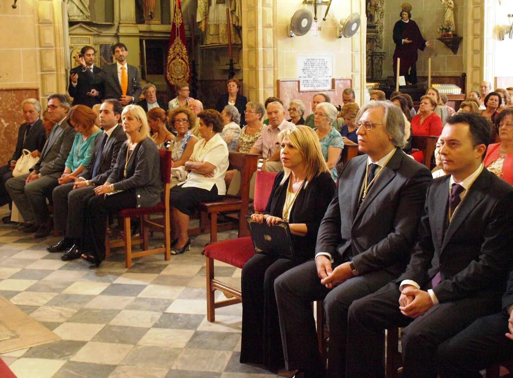 Imagen de archivo del acto de renovación del voto a la Virgen de La Merced, en 2015. 