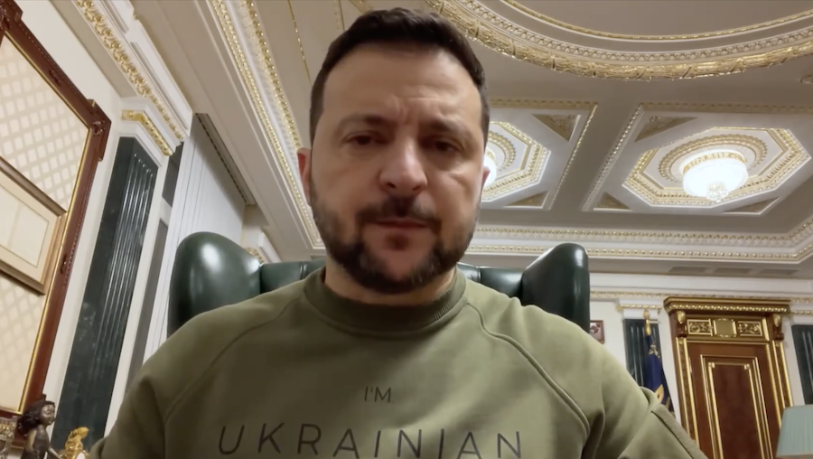  Volodimir Zelenski, presidente de Ucrania.