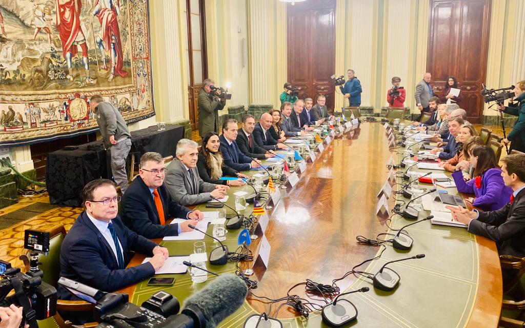 La Junta pide al Gobierno de España la convocatoria urgente de la Mesa de la Sequía. Reunion de los consejeros de Agricultura en el Ministerio.