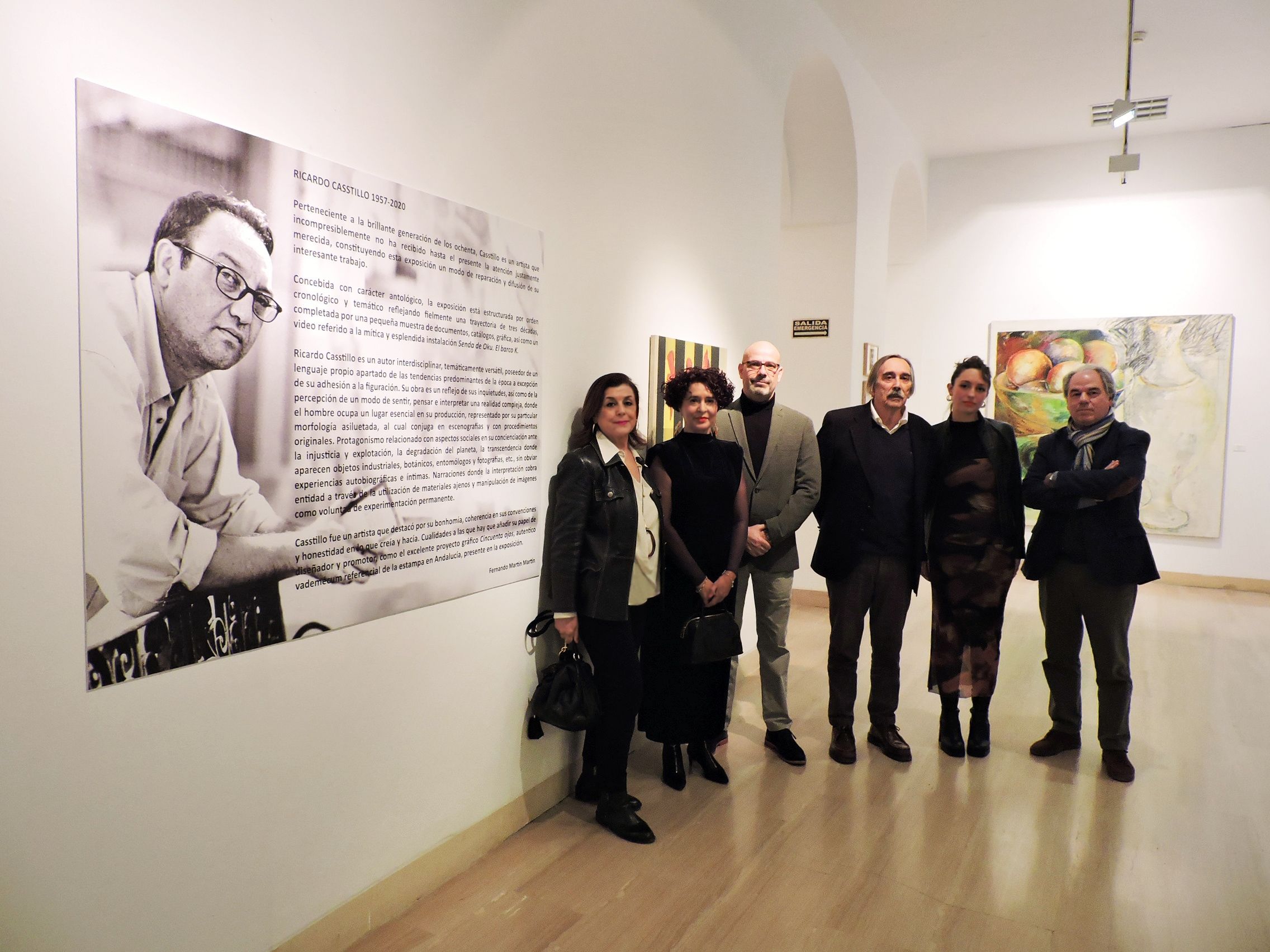 La inauguración de la exposición sobre Ricardo Casstillo.