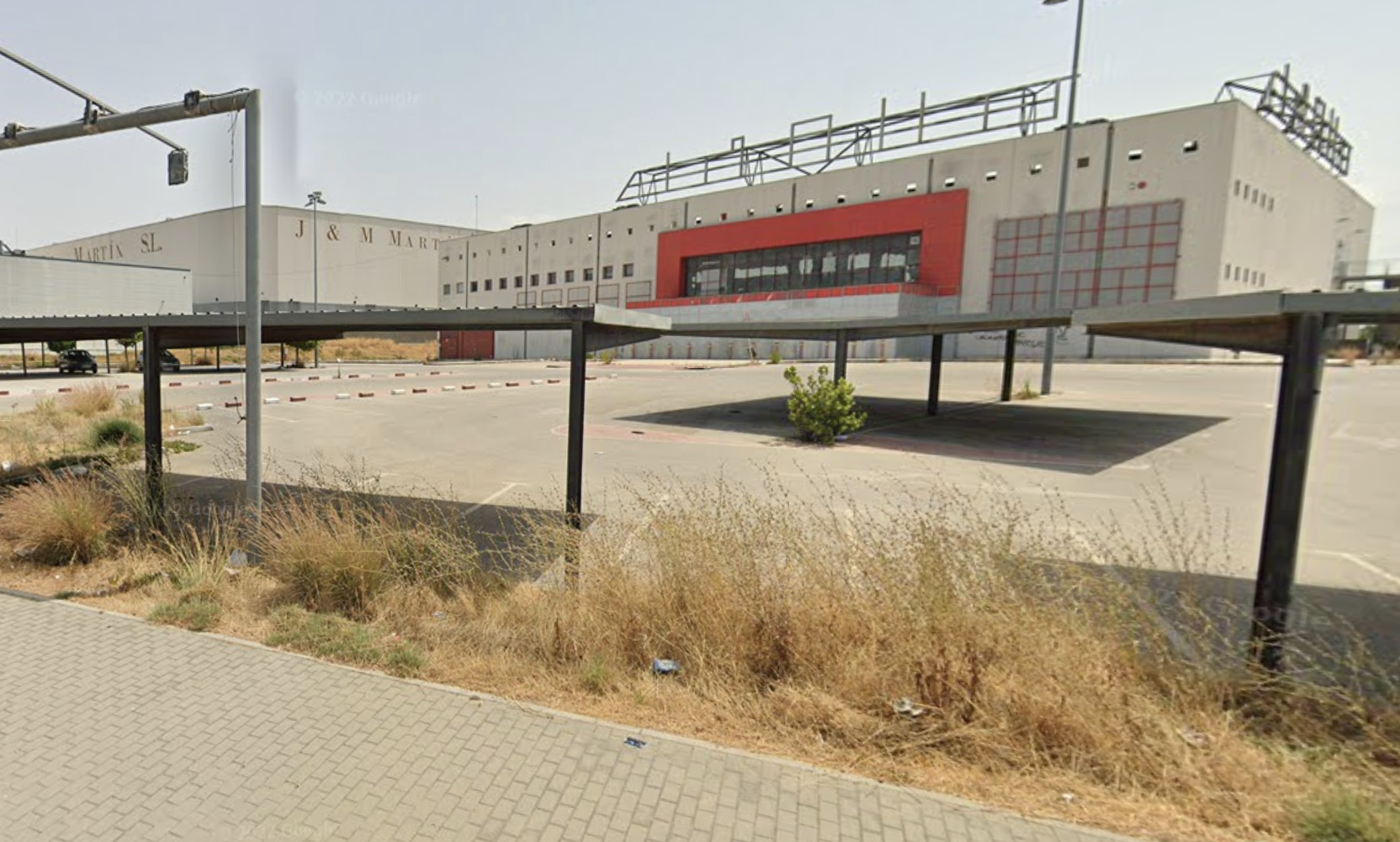 Antiguas instalaciones de Media-Markt, en el torno de Guadabajaque, en el acceso sur de Jerez, donde se ubicará el nuevo Mercadona, en una imagen de Google Maps.