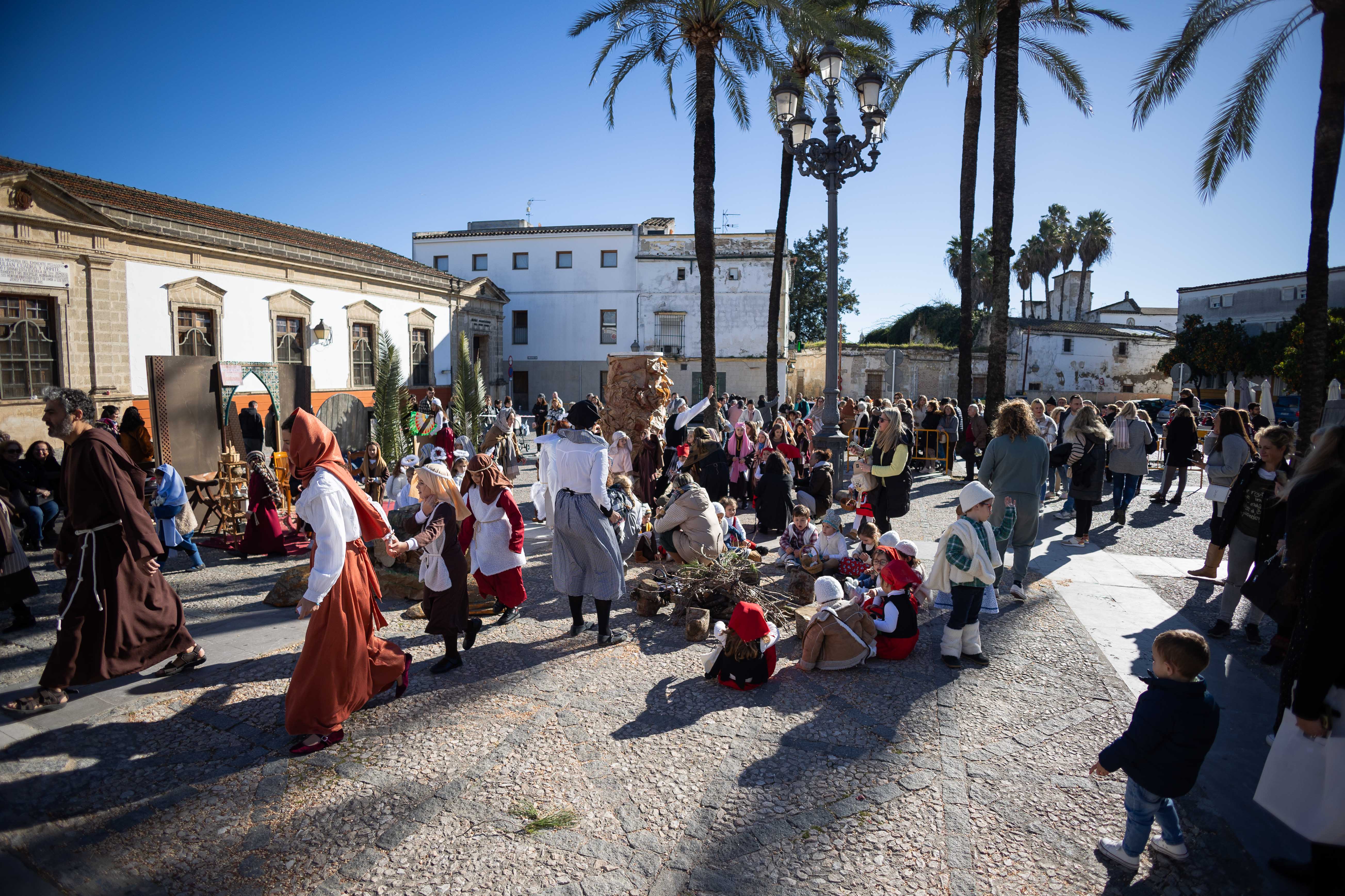 Un Belén viviente en pleno barrio de San Mateo