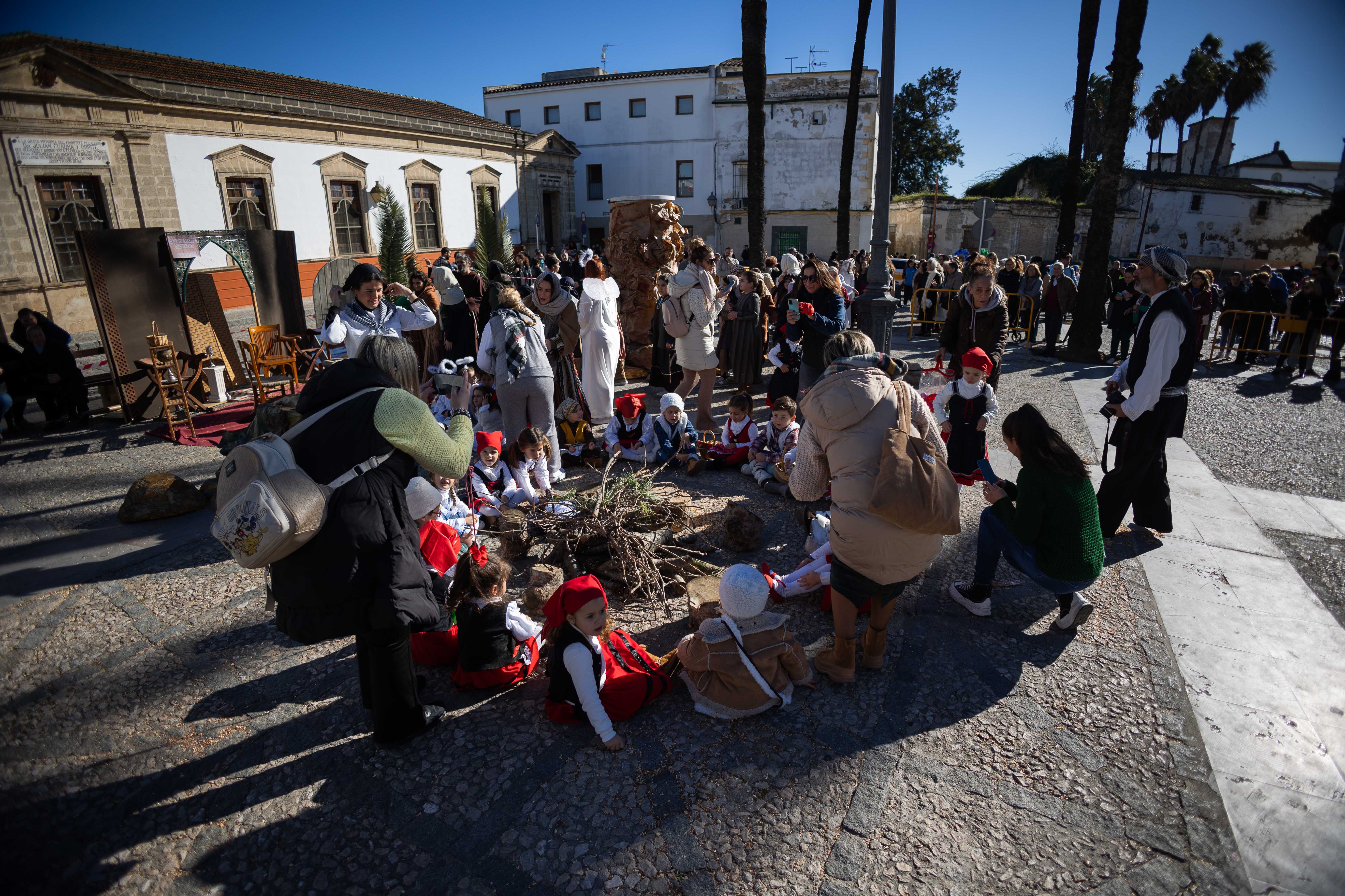 Un Belén viviente en pleno barrio de San Mateo