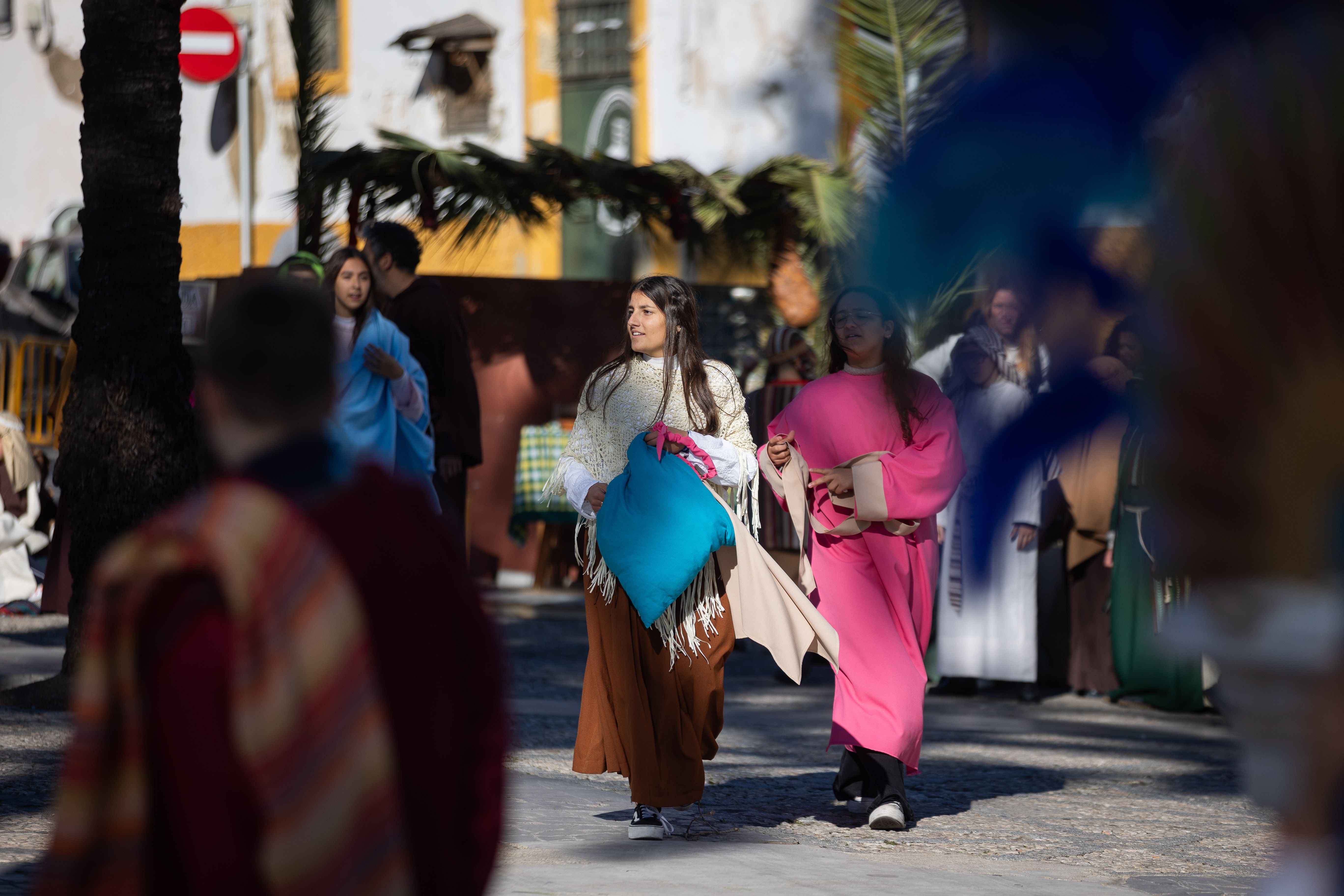 Un Belén viviente en pleno barrio de San Mateo