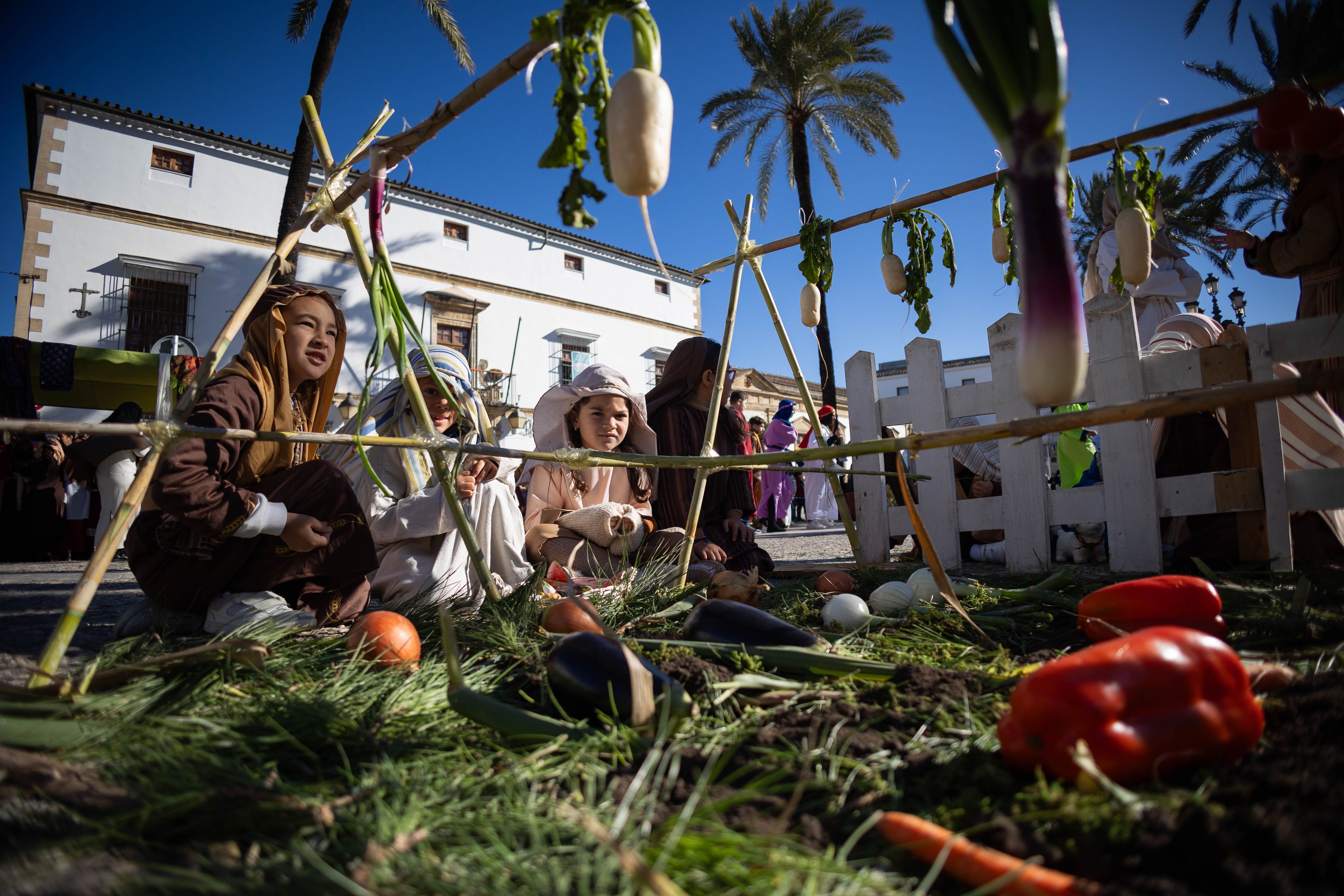 Un Belén viviente en pleno barrio de San Mateo