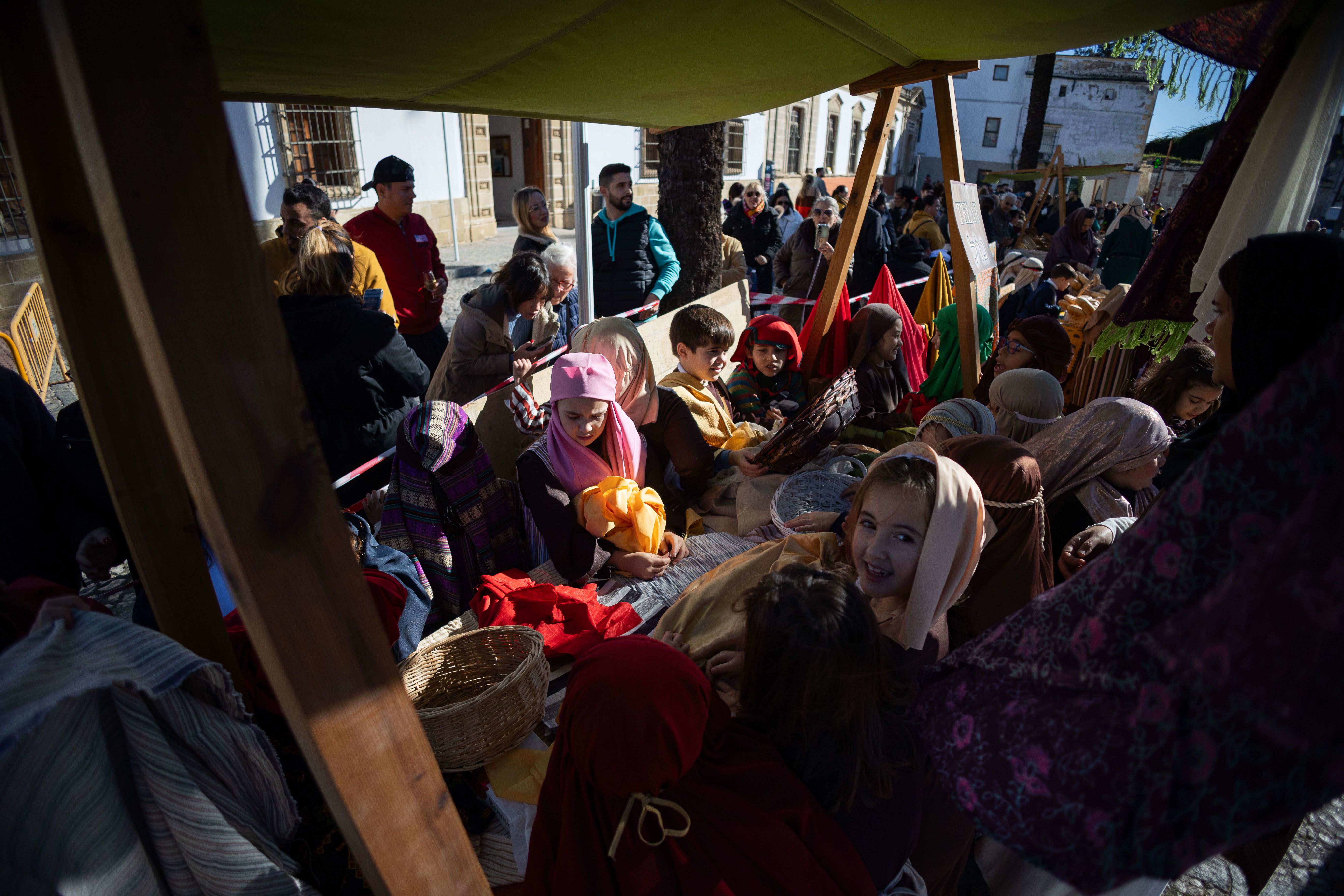 Un Belén viviente en pleno barrio de San Mateo